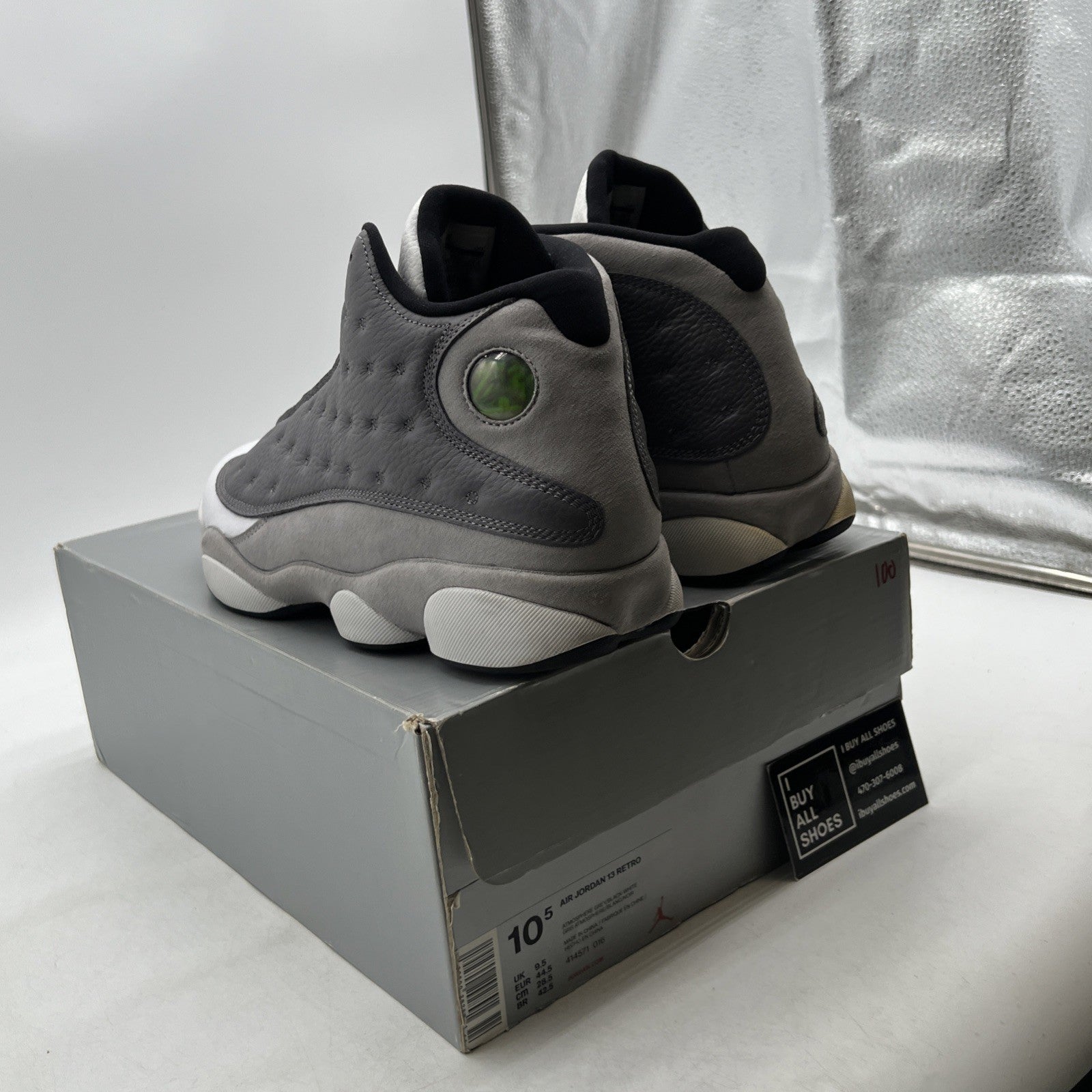 Size 10.5 - Air Jordan 13 Retro Atmosphere Grey (414571-016)