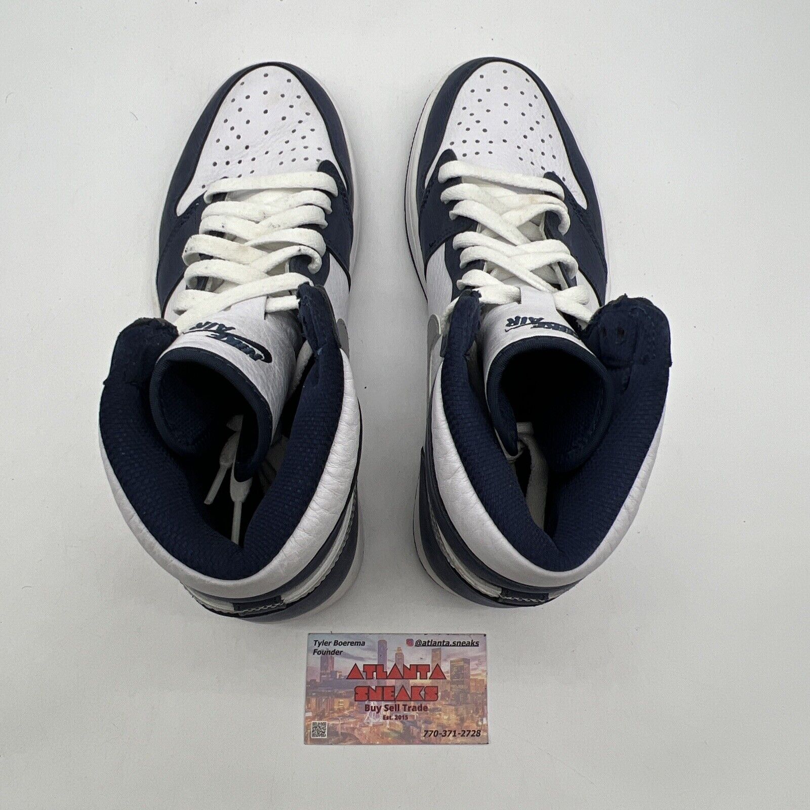 Size 9.5 - Jordan 1 Retro High CO.JP Midnight Navy White Grey Leather DC1788-100