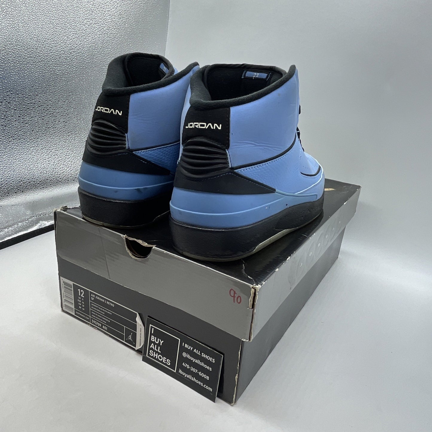 Size 12 - Air Jordan 2 Retro QF University Blue (395709-401)