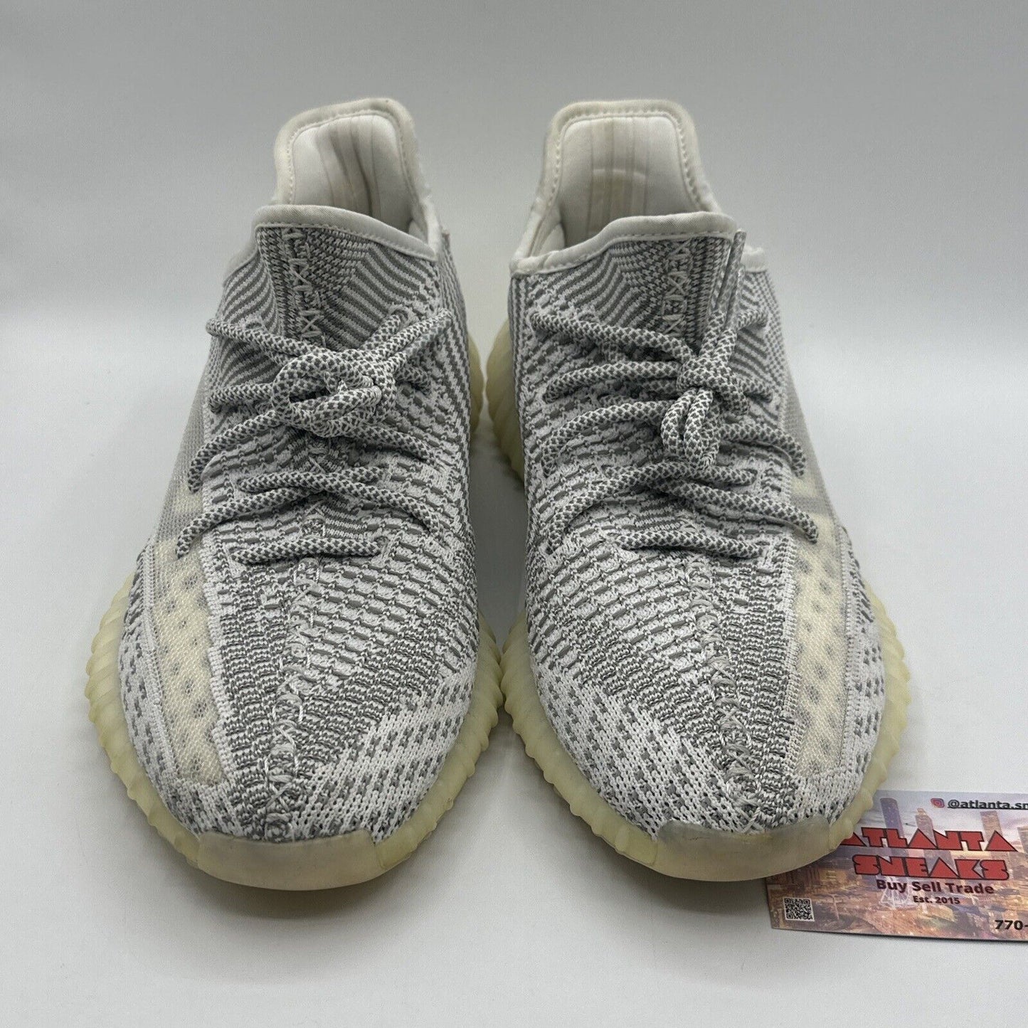 Size 9.5 - adidas Yeezy Boost 350 V2 Static Non-Reflective White Yellow Icy Og