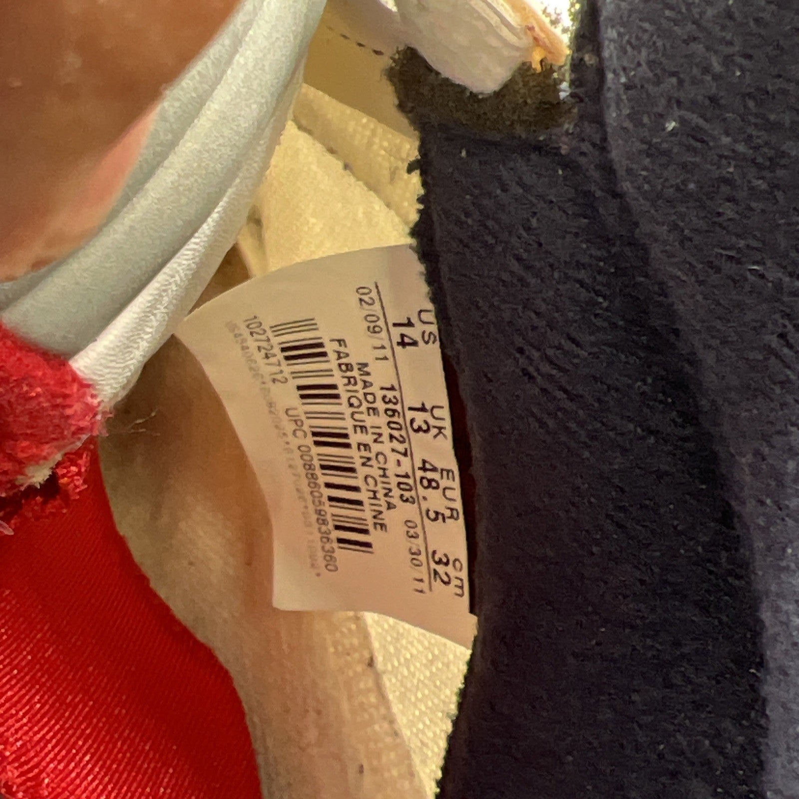 Size 14 - Air Jordan 5 Retro Olympic 2011 (136027-103)