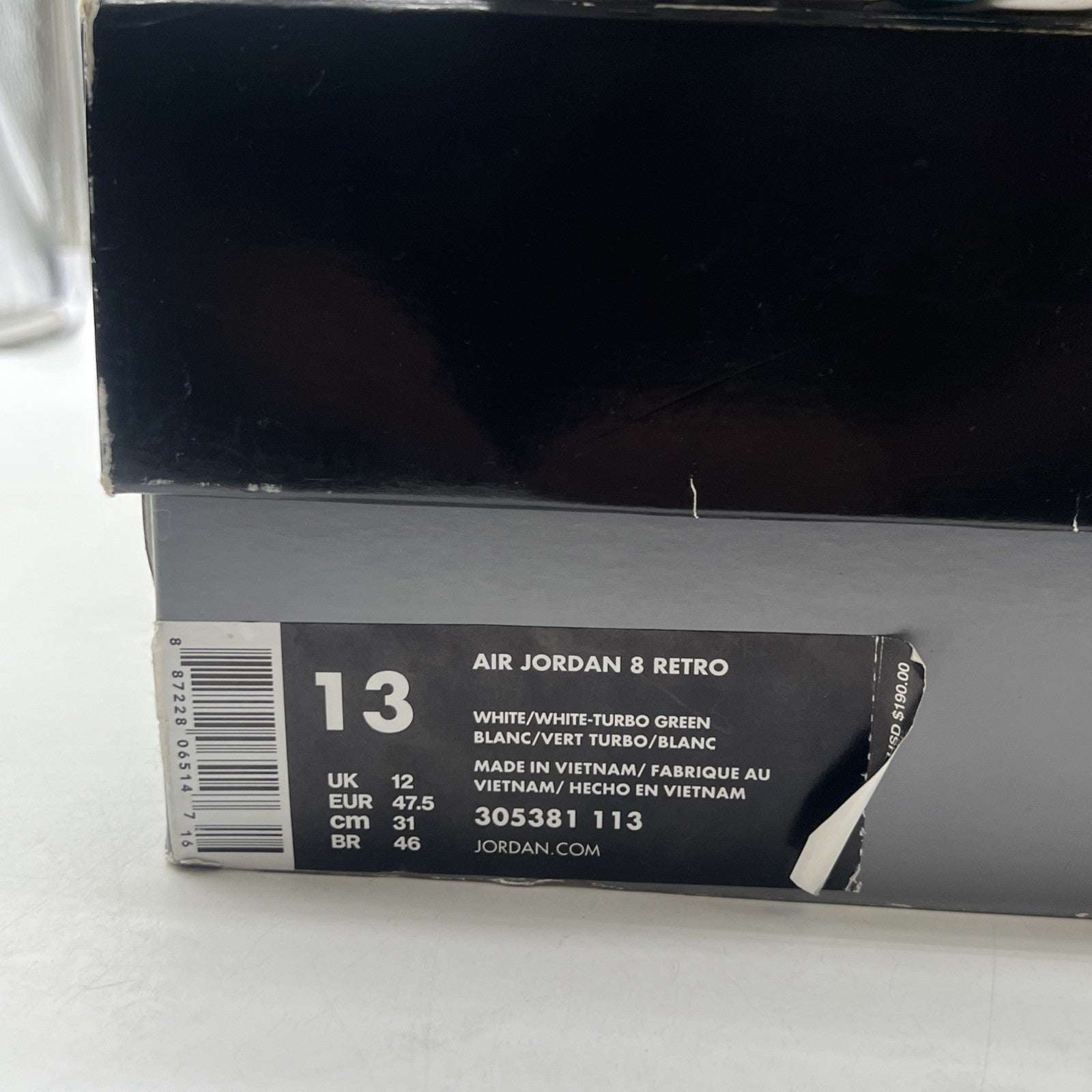 Size 13 - Air Jordan 8 Retro South Beach (305381-113)