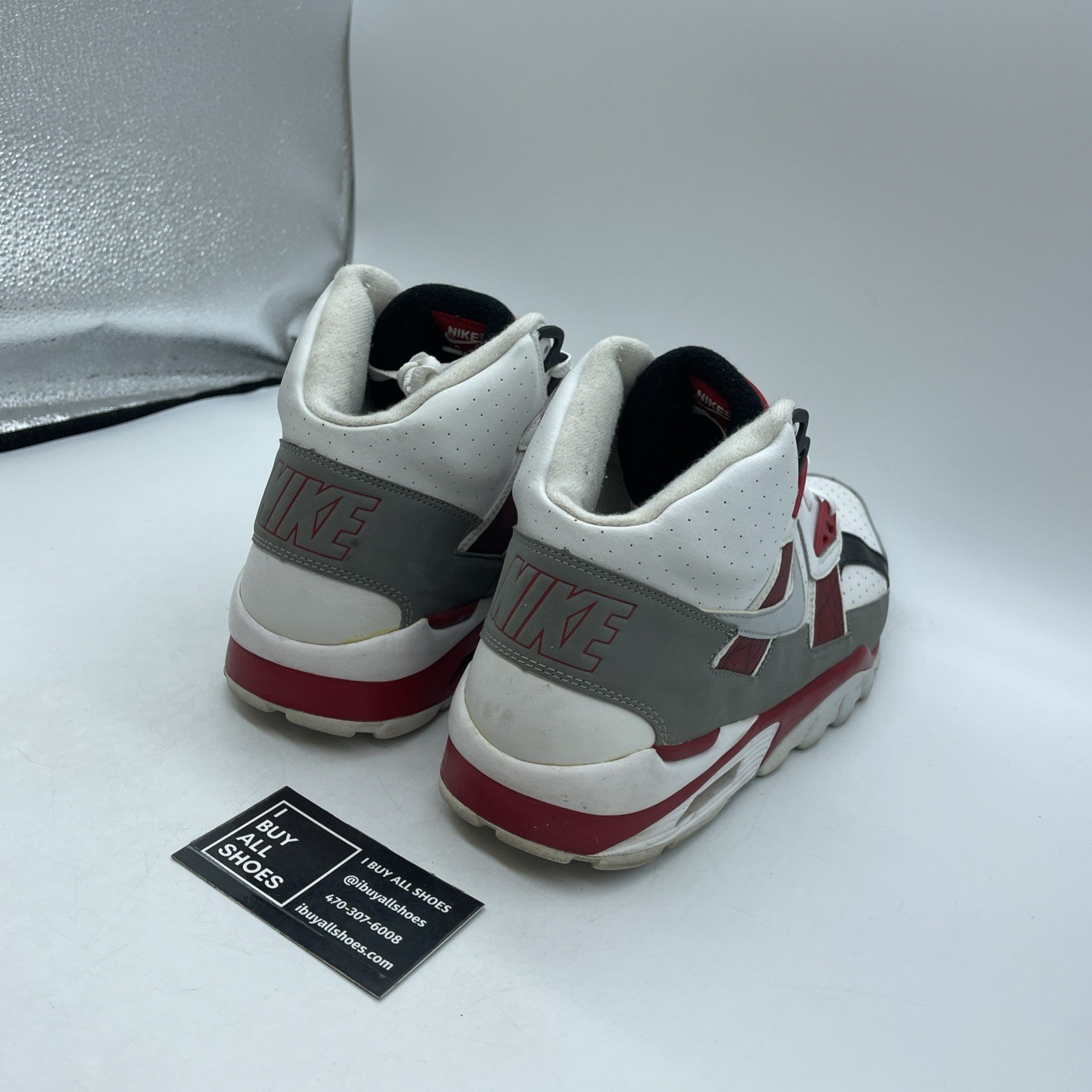 Size 13 - Nike Air Trainer SC High White Varsity Red (302346-107)
