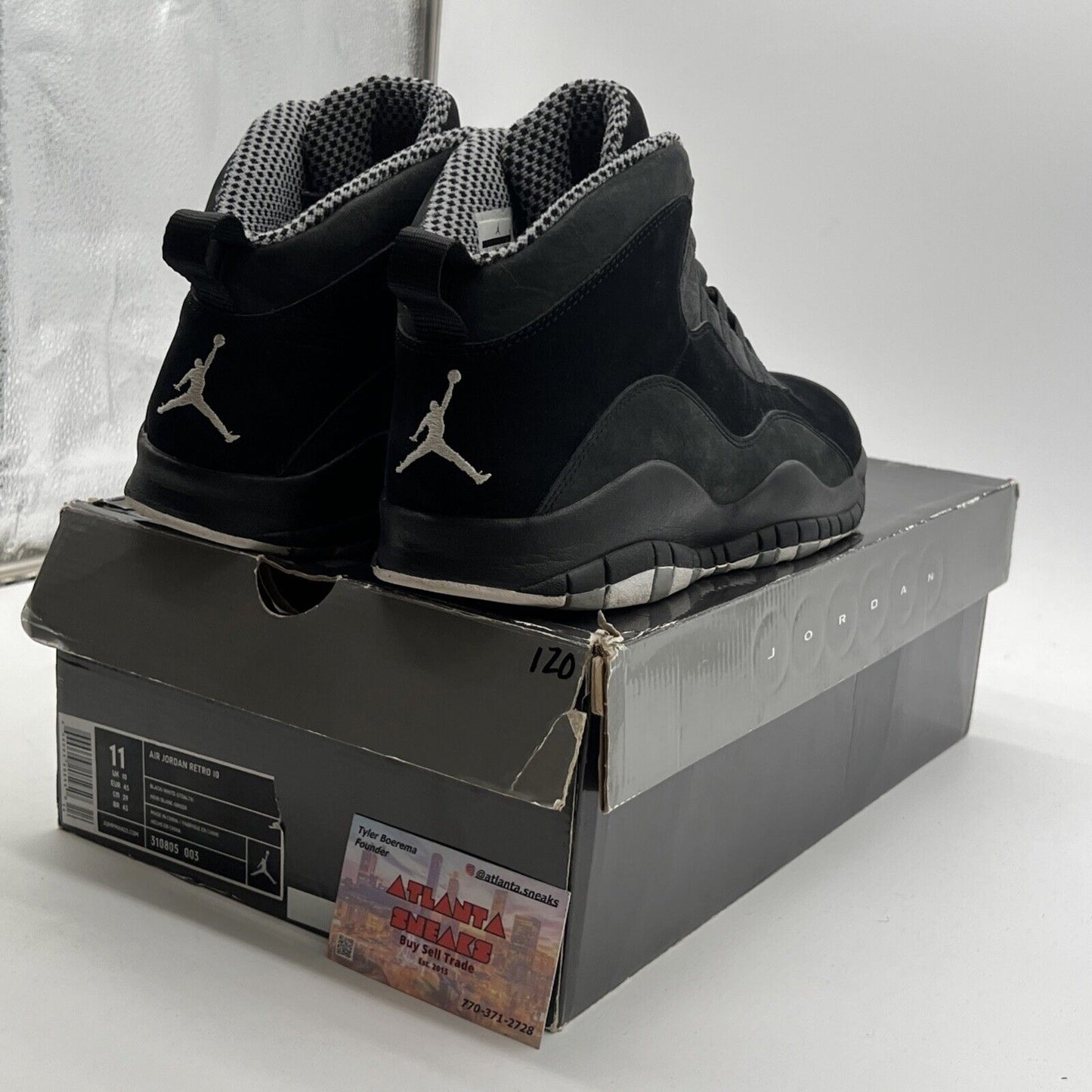 Size 11 - Air Jordan 10 Retro Stealth (310805-003)