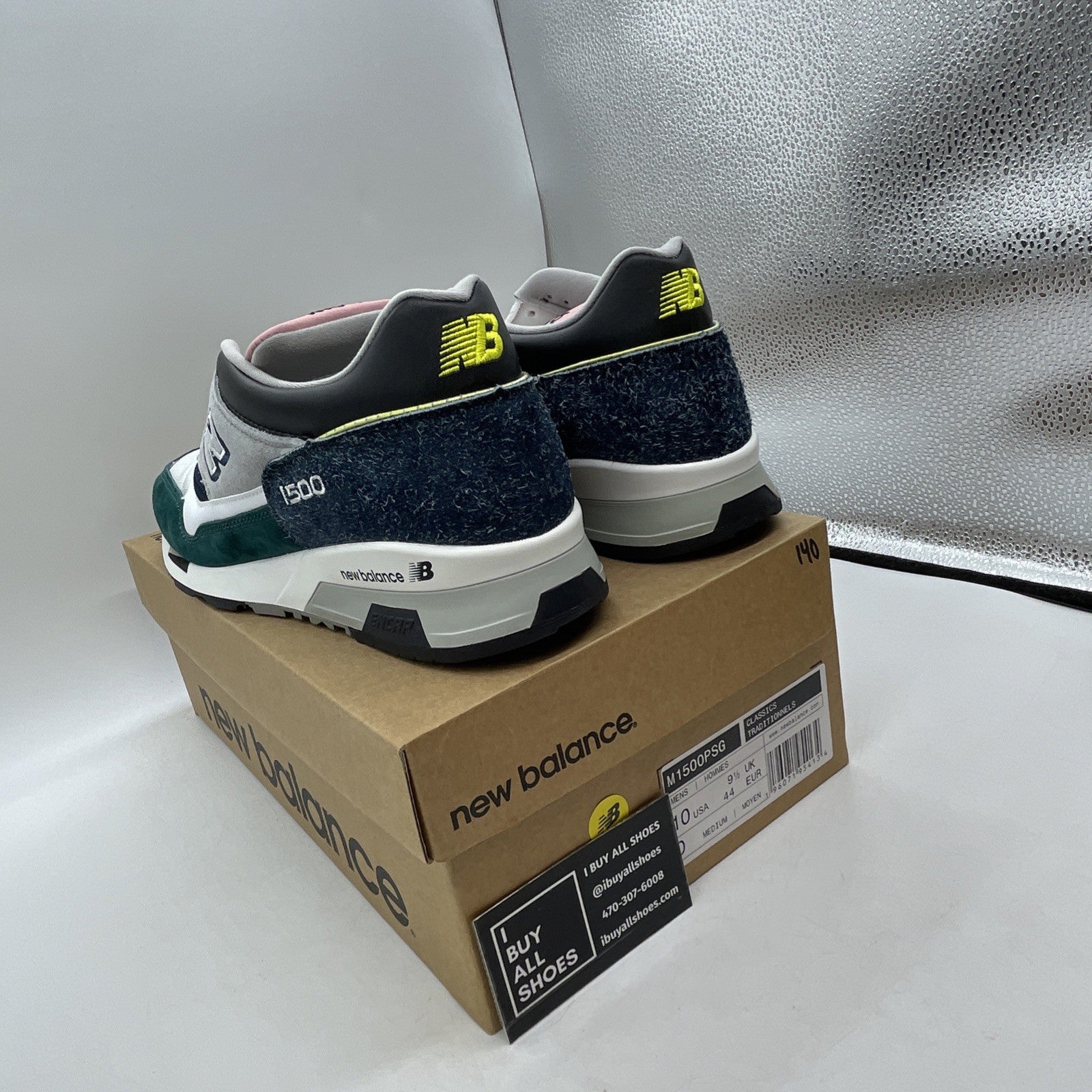 Size 10 - New Balance 1500 Made In England Pacific Majolica Blue (M1500PSG)