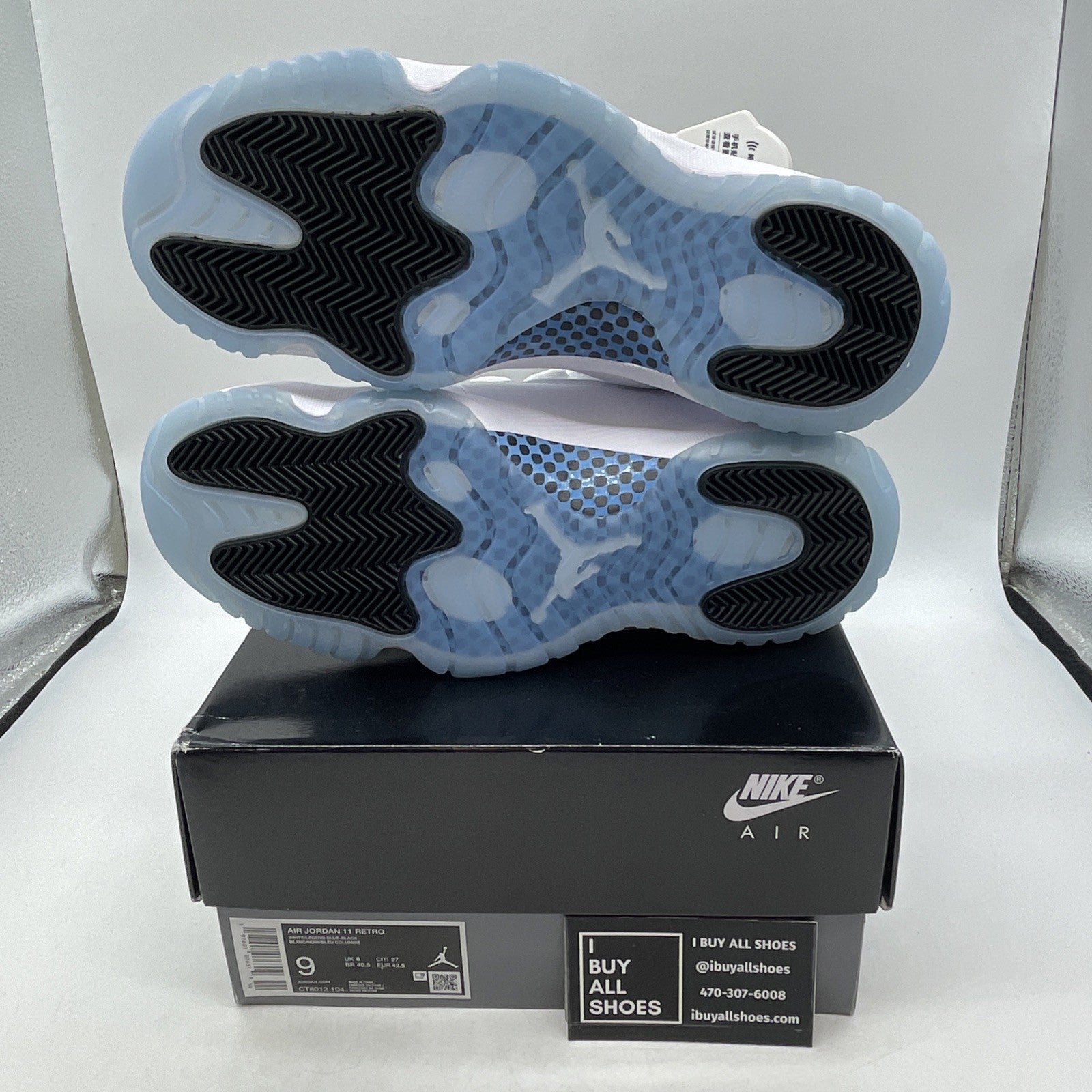 Size 9 - Air Jordan 11 Retro 2024 Legend Blue / Columbia (CT8012-104)