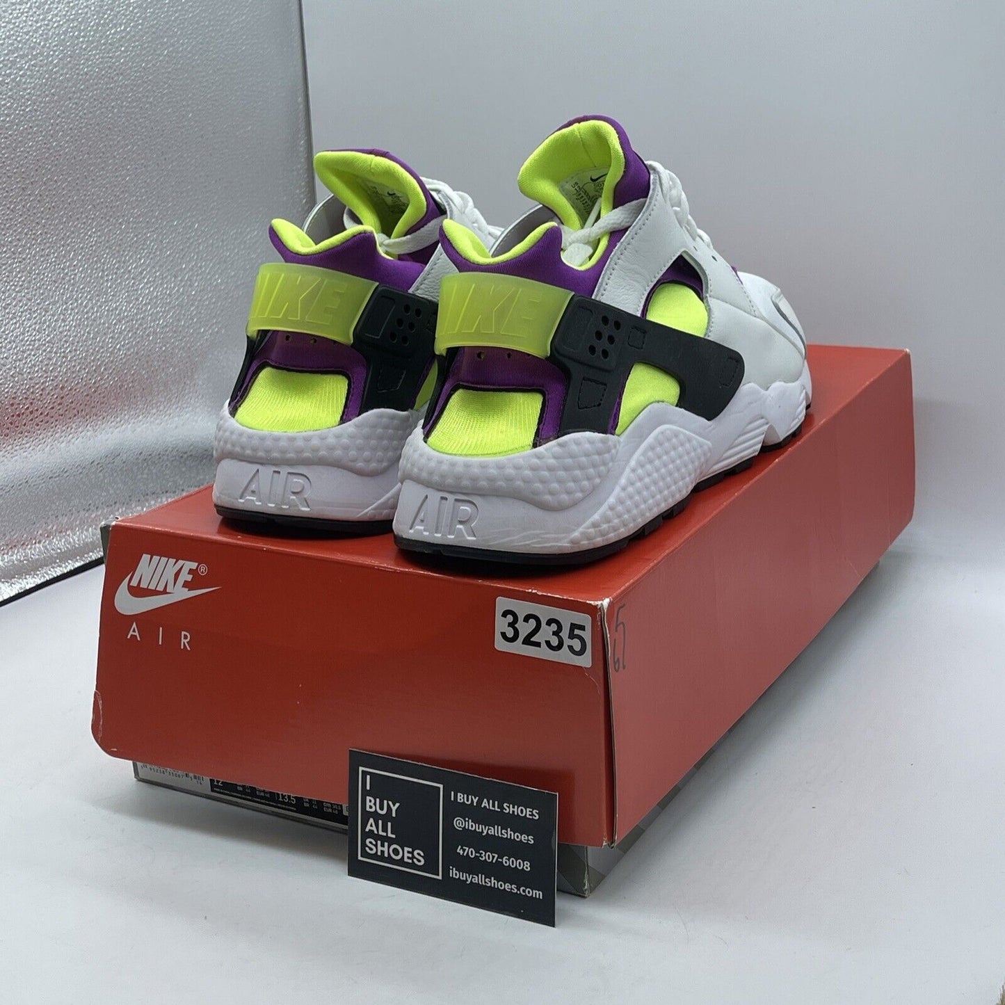 Size 12 - Nike Air Huarache Magenta White Purple Black Suede Leather (DD1068-104