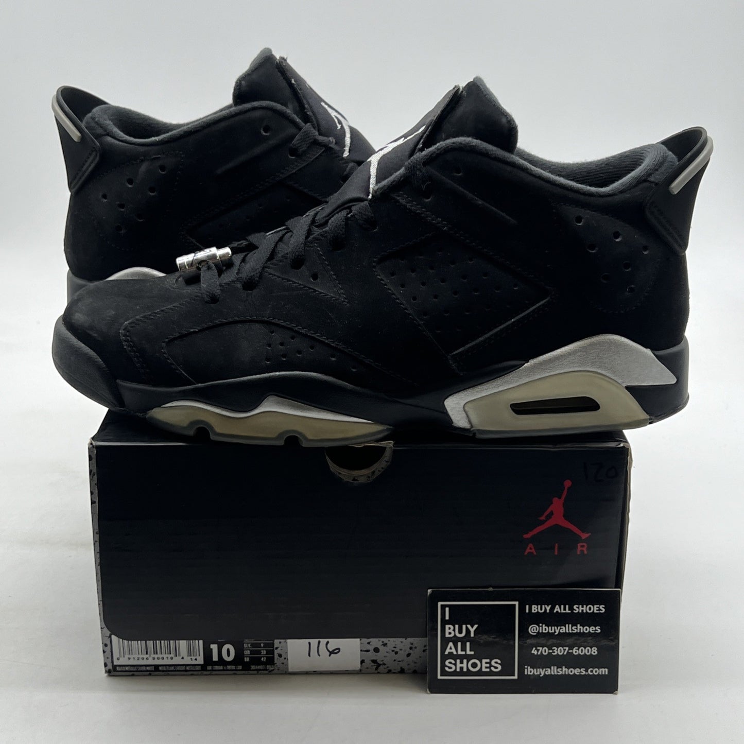 Size 10 - Air Jordan 6 Retro Low Chrome (304401-003)