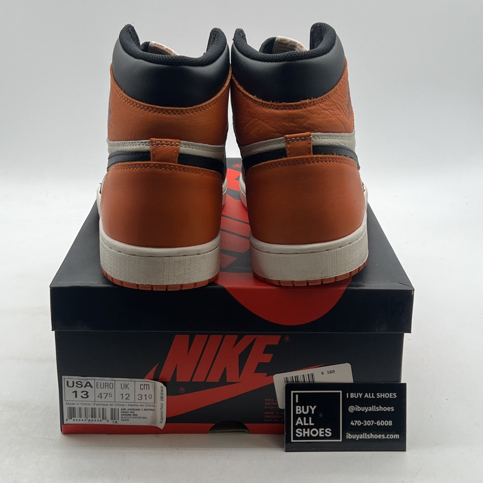 Size 13 - Air Jordan 1 Retro OG High Shattered Backboard (555088-005)