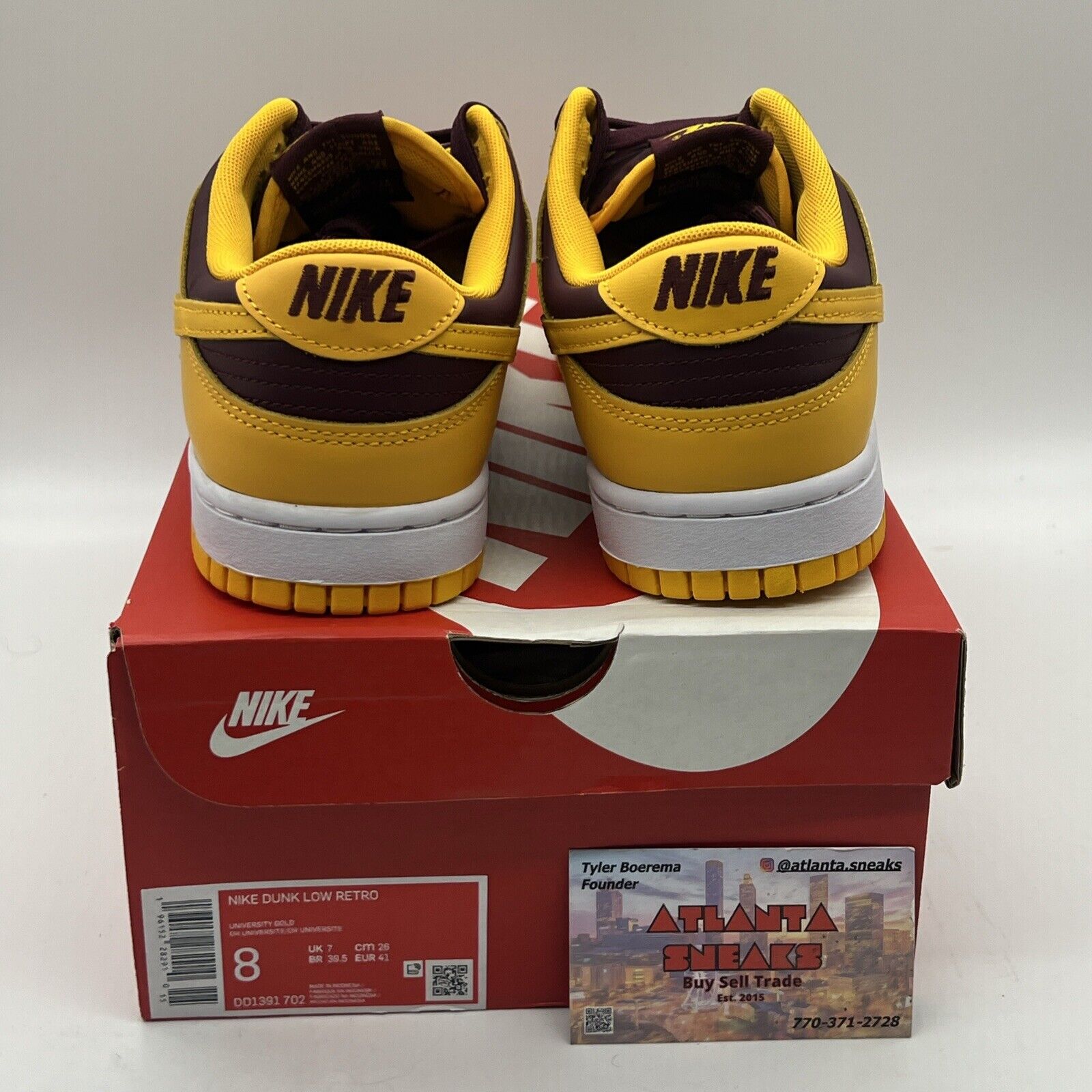 Size 8 - Nike Dunk Low Retro Arizona State Sun Devils 2022 Brand New Og All DS