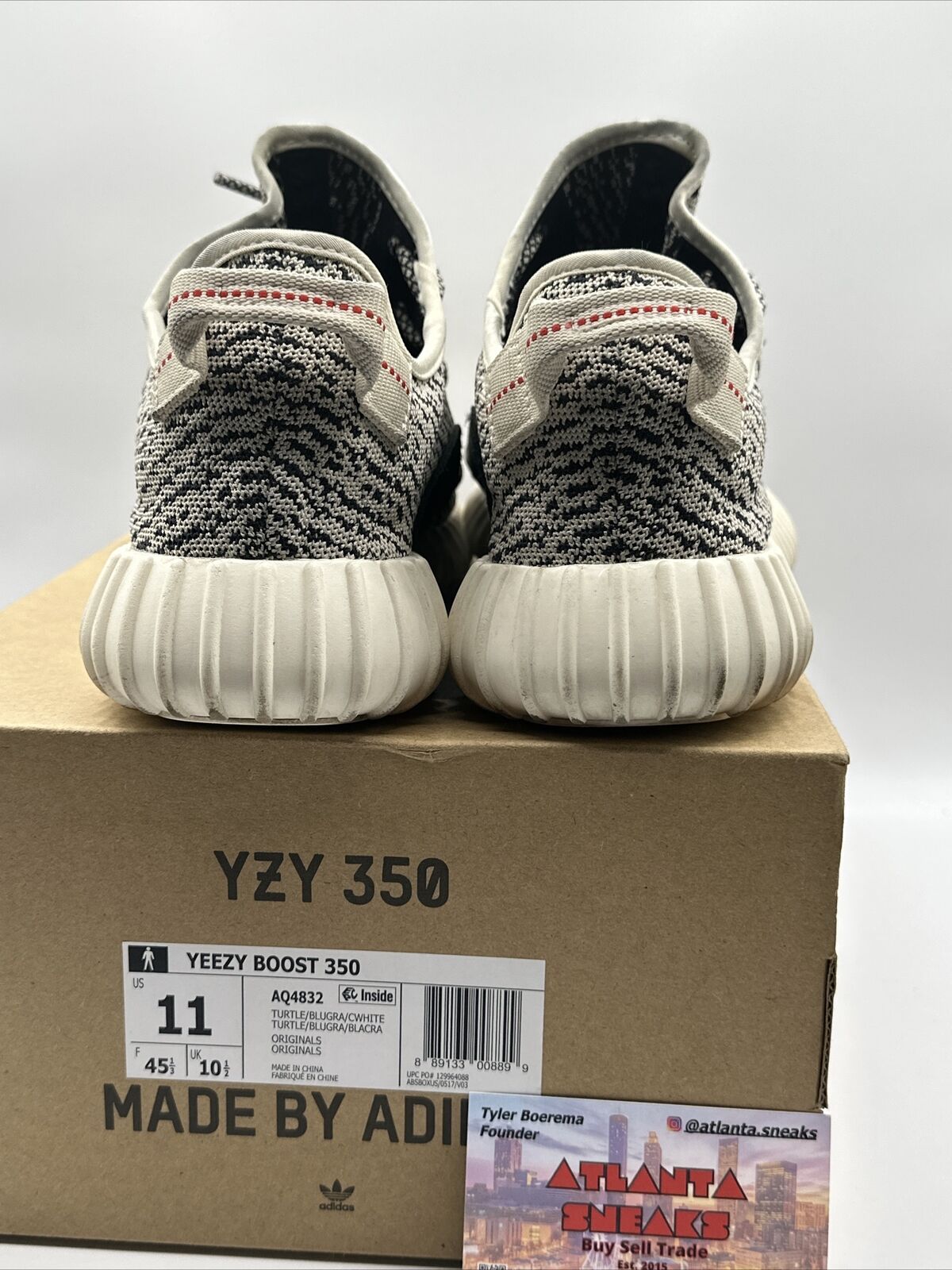 Size 11 - adidas Yeezy Boost 350 Low Turtle Dove Grey Black White Sole New Relea