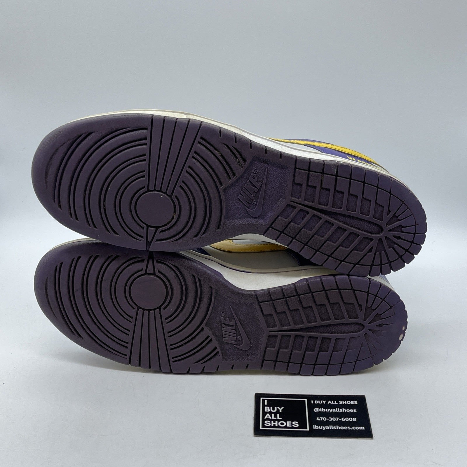 Size 11.5 - Nike Dunk Low Premium iD Purple Grey Suede Leather (316143-991)