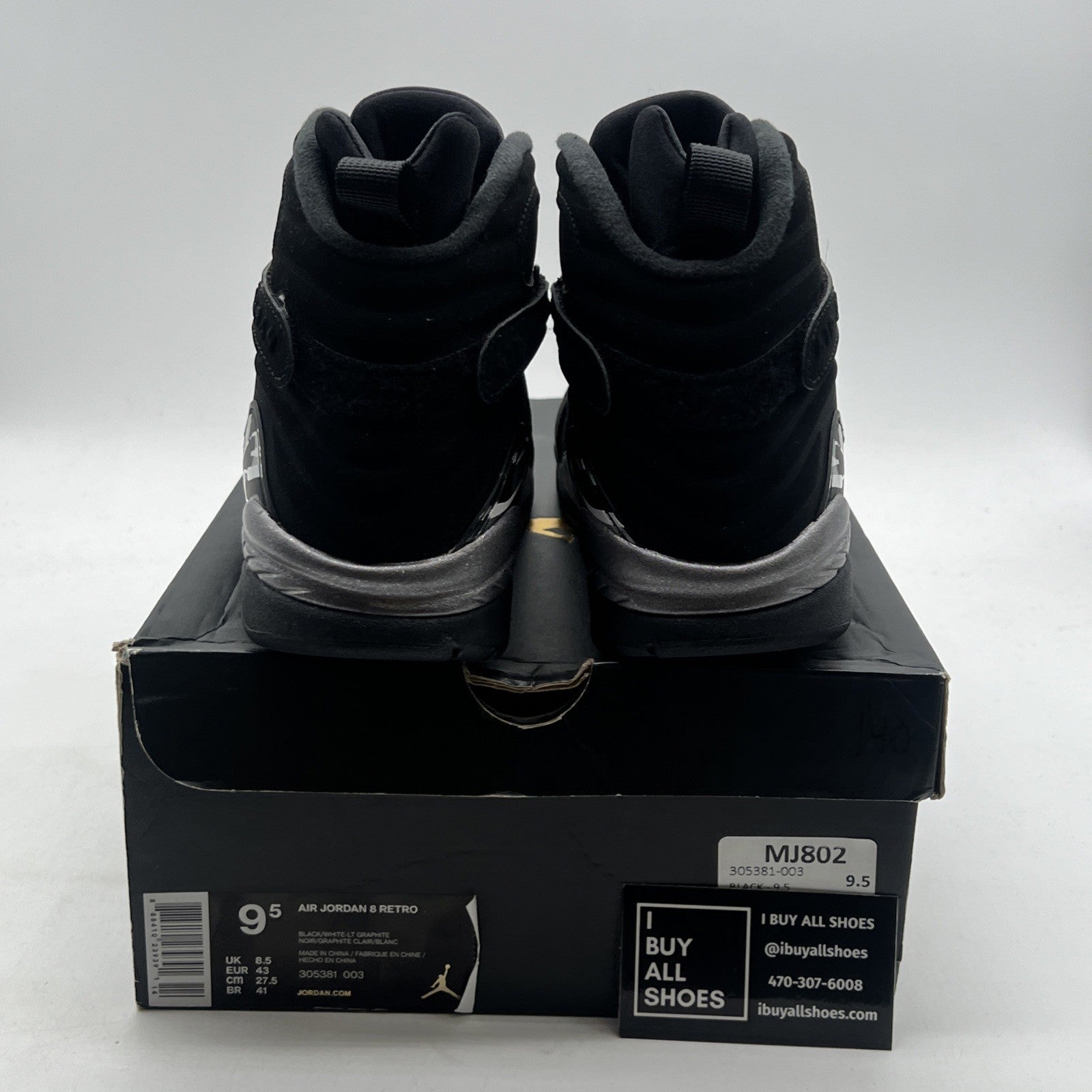 Size 9.5 - Air Jordan 8 Retro 2015 Chrome (305381-003)