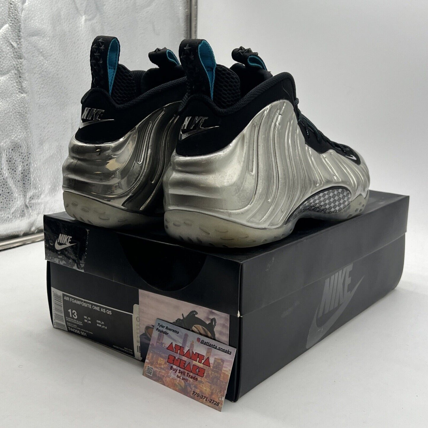 Size 13 - Nike Air Foamposite One QS All-Star - Chromeposite (744306-001)