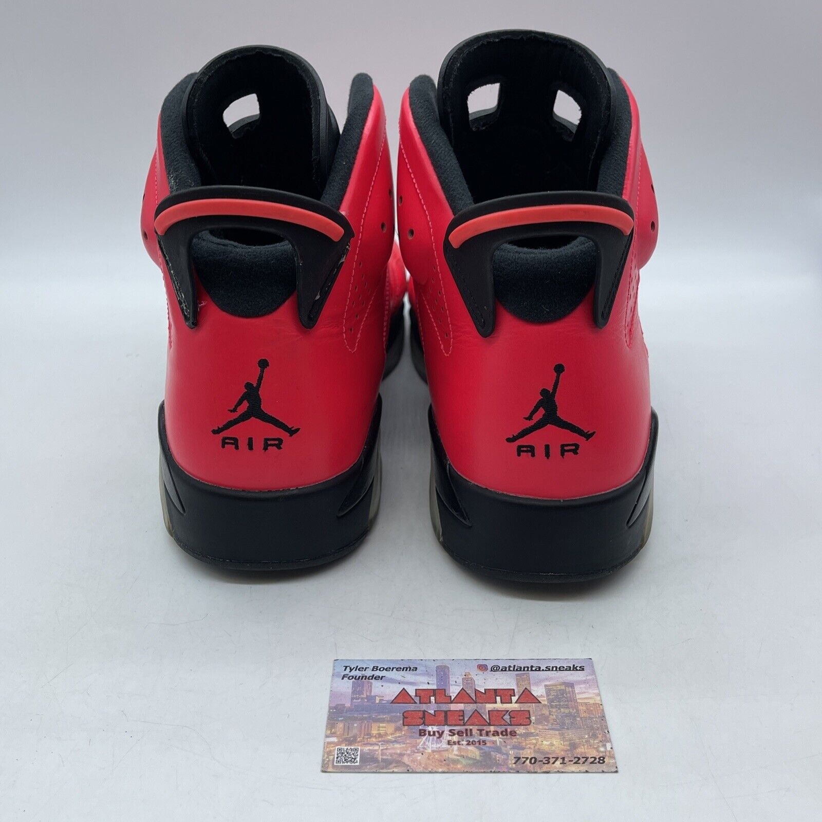 Size 12 - Air Jordan 6 Retro Infrared 23 Pink Black Leather (384664-623)