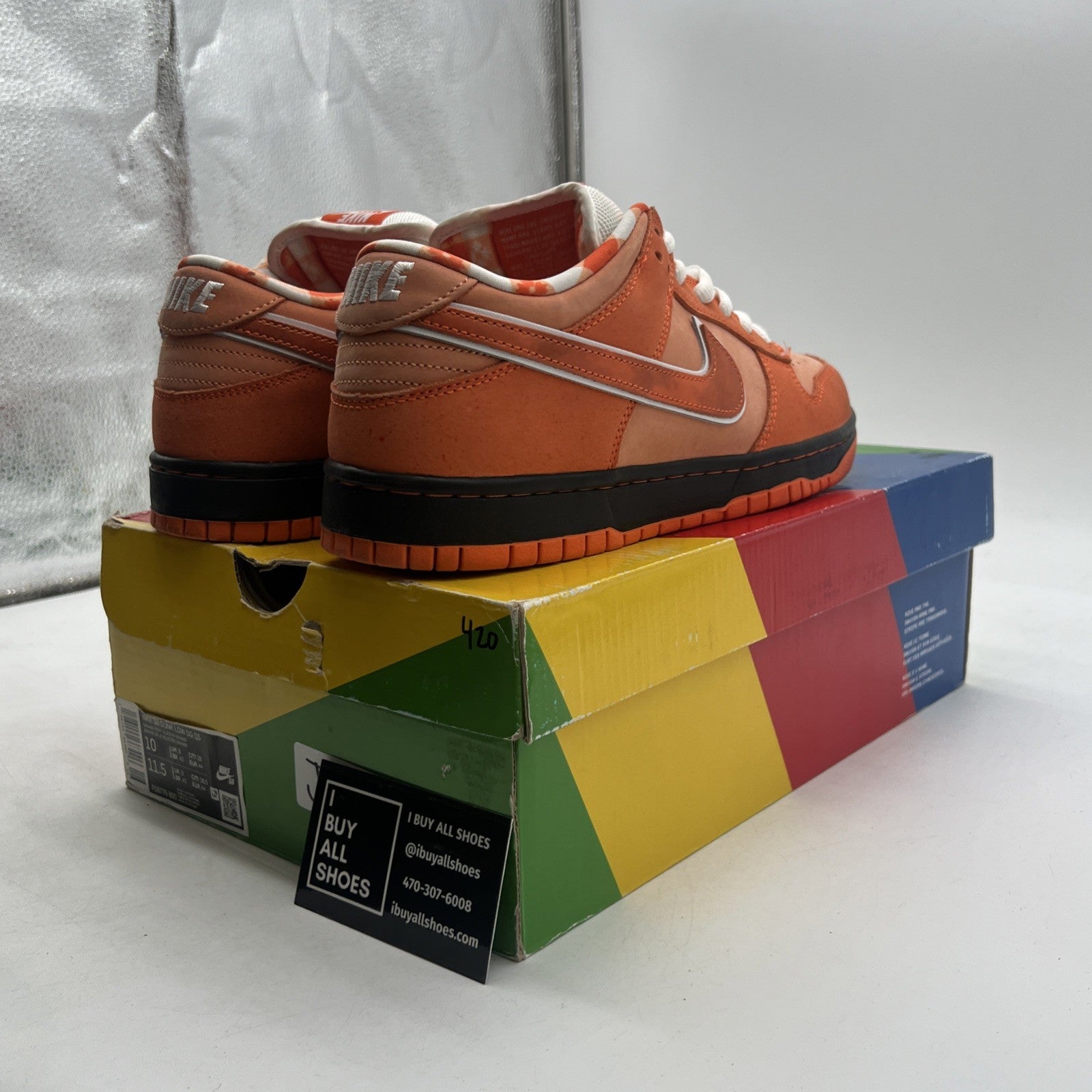 Size 10 - Nike Dunk Low SB x Concepts Orange Lobster (FD8776-800)
