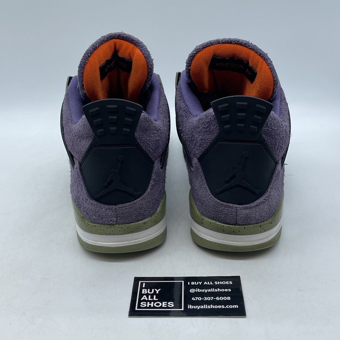 Size 11.5W - Jordan 4 Retro Mid Canyon Purple Black Green Suede (AQ9129-500)