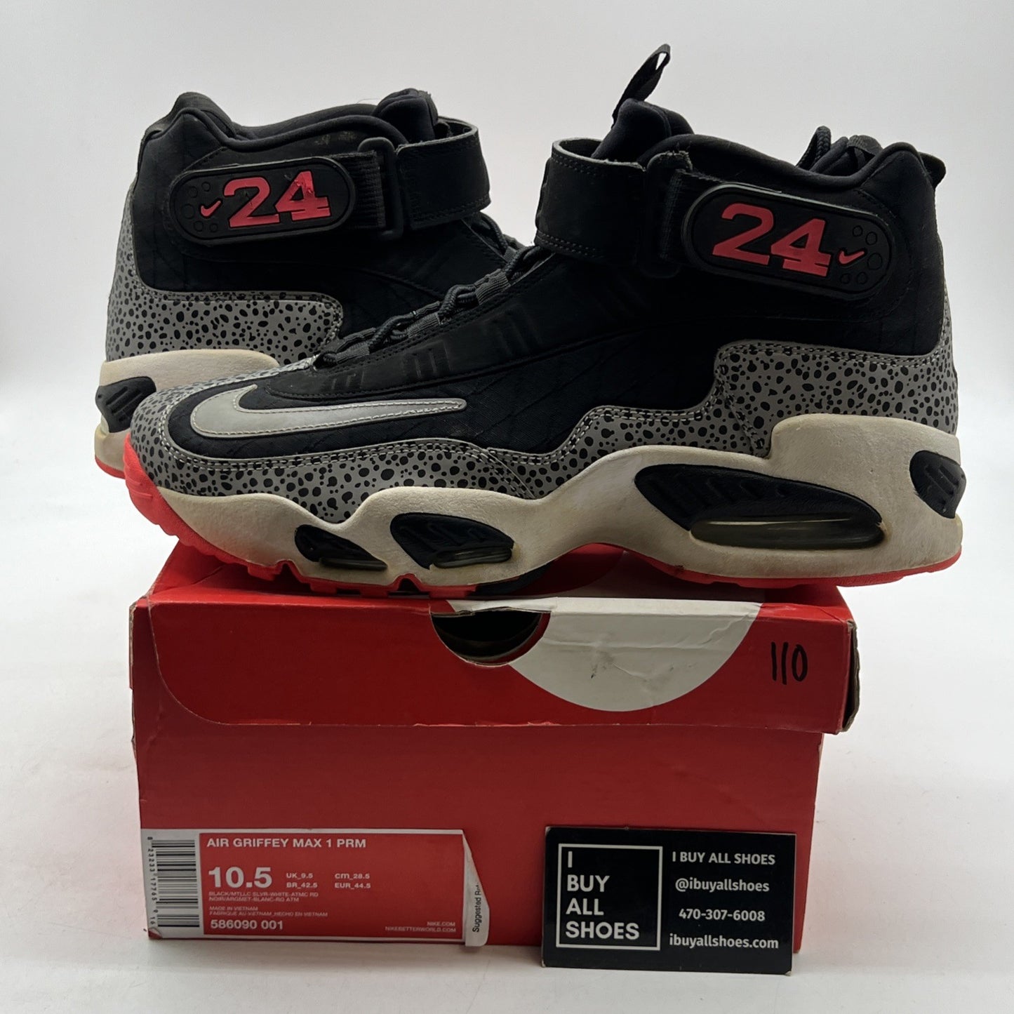 Size 10.5 - Nike Air Griffey Max 1 Prm Safari (586090-001)