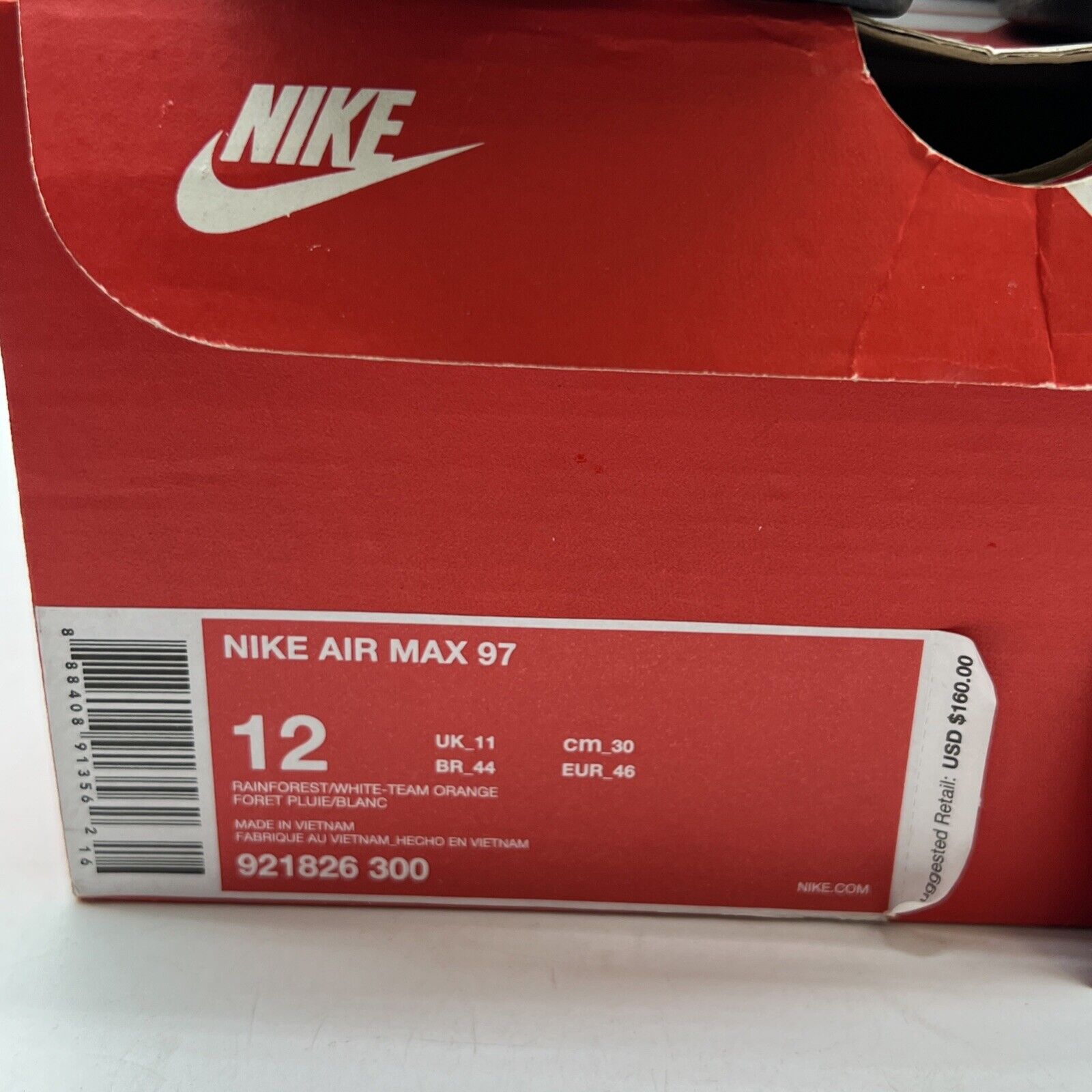 Size 12 - Nike Air Max 97 Miami Dolphins (921826-300)