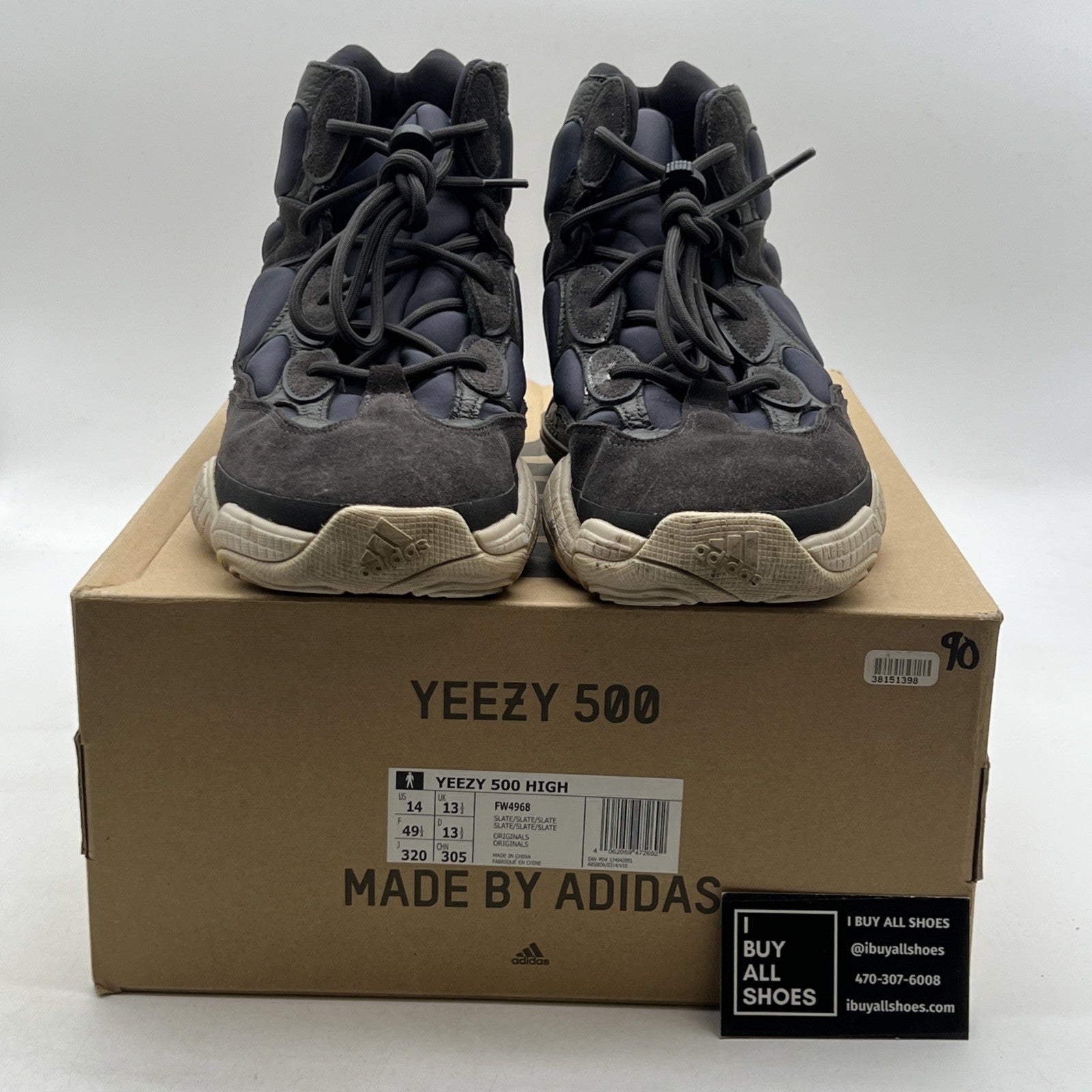 Size 14 - Adidas Yeezy 500 High Slate (FW4968)