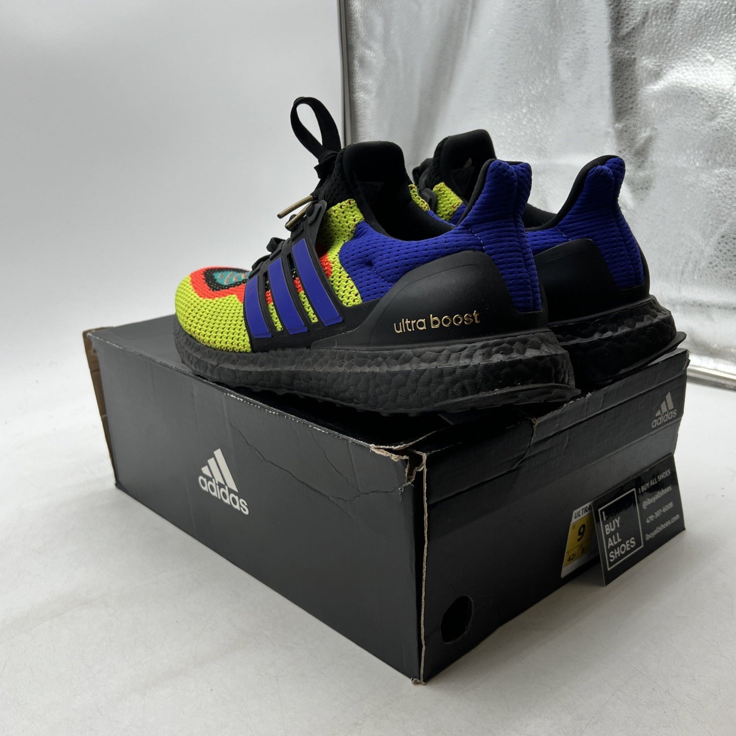 Size 9 - adidas UltraBoost 2.0 DNA What The - Core Black (FW8711)