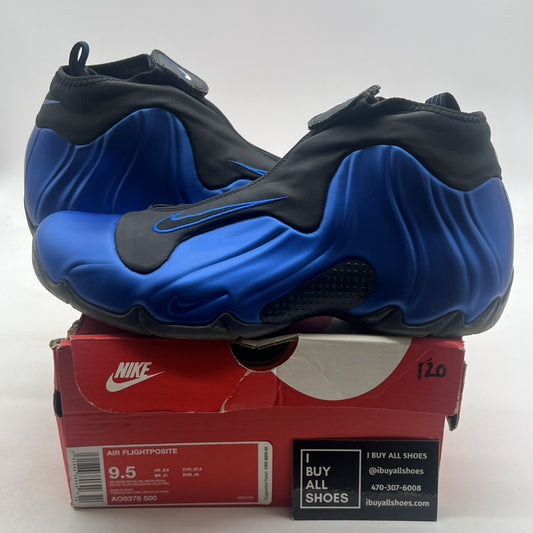 Size 9.5 - Nike Air Flightposite One Dark Neon Royal (AO9378-500)