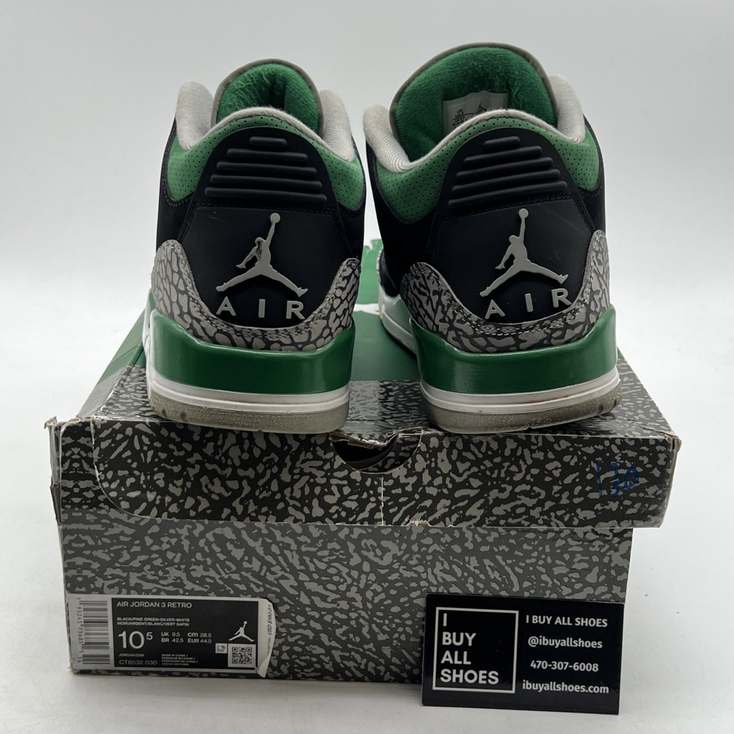 Size 10.5 - Air Jordan 3 Retro Mid Pine Green (CT8532-030)