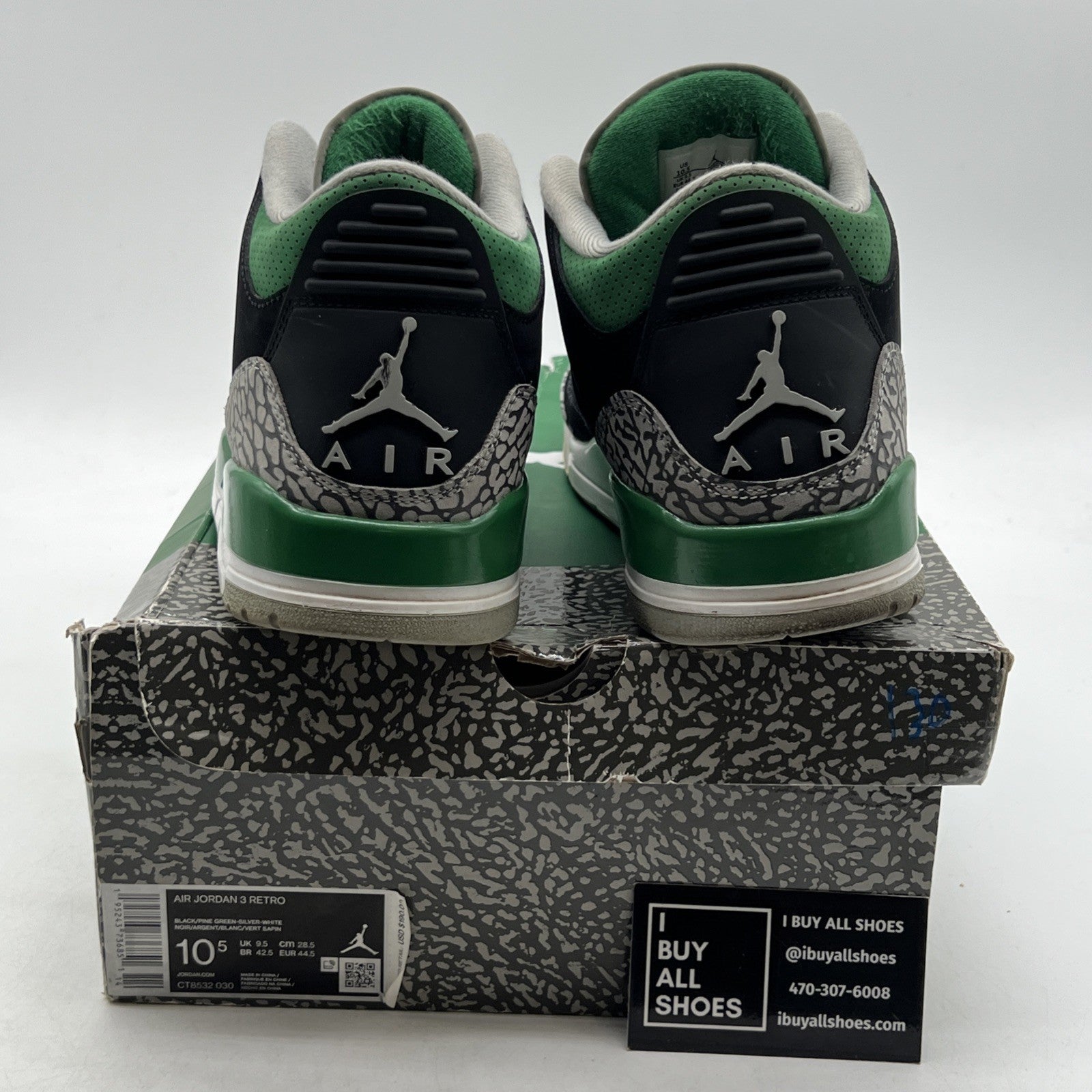 Size 10.5 - Air Jordan 3 Retro Mid Pine Green (CT8532-030)