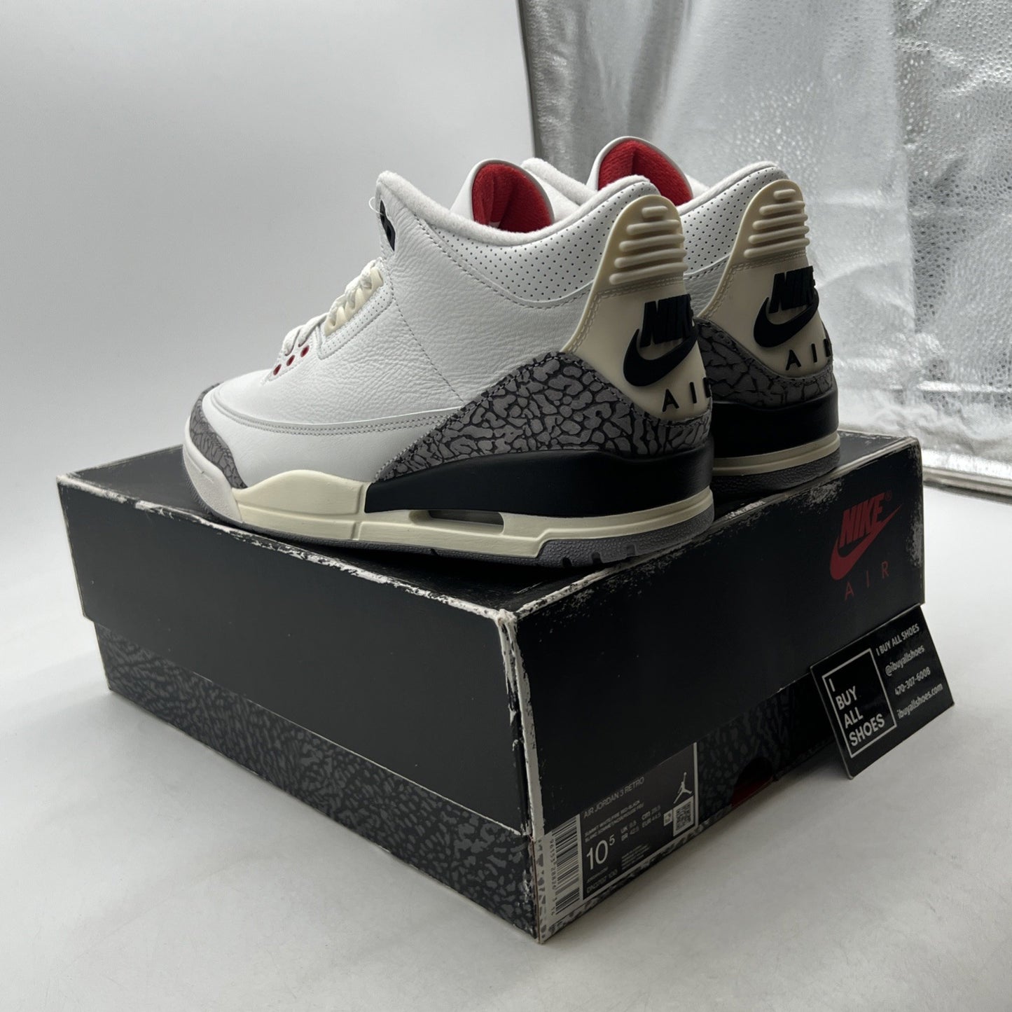 Size 10.5 - Air Jordan 3 Retro  White Cement Reimagined (DN3707-100)