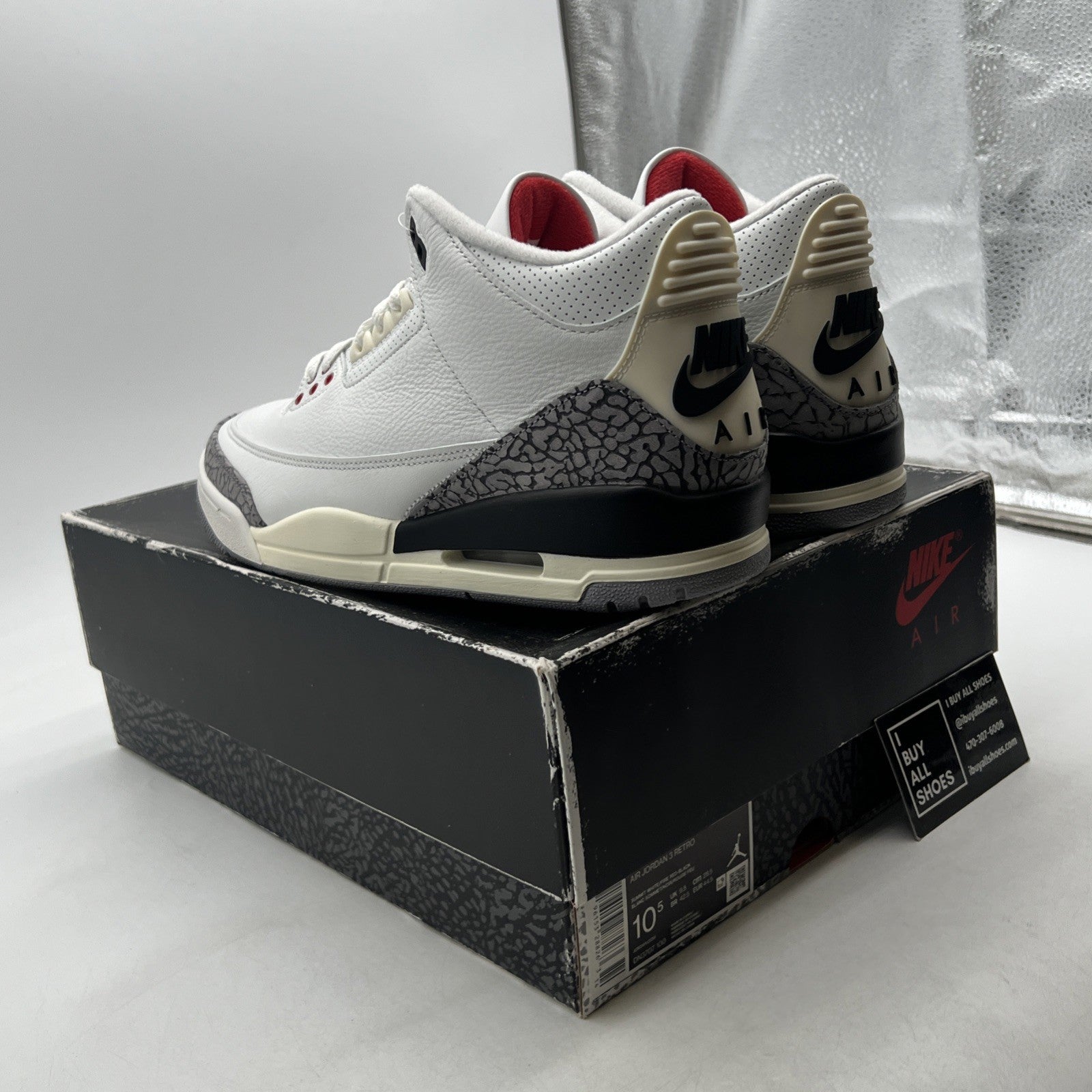 Size 10.5 - Air Jordan 3 Retro  White Cement Reimagined (DN3707-100)