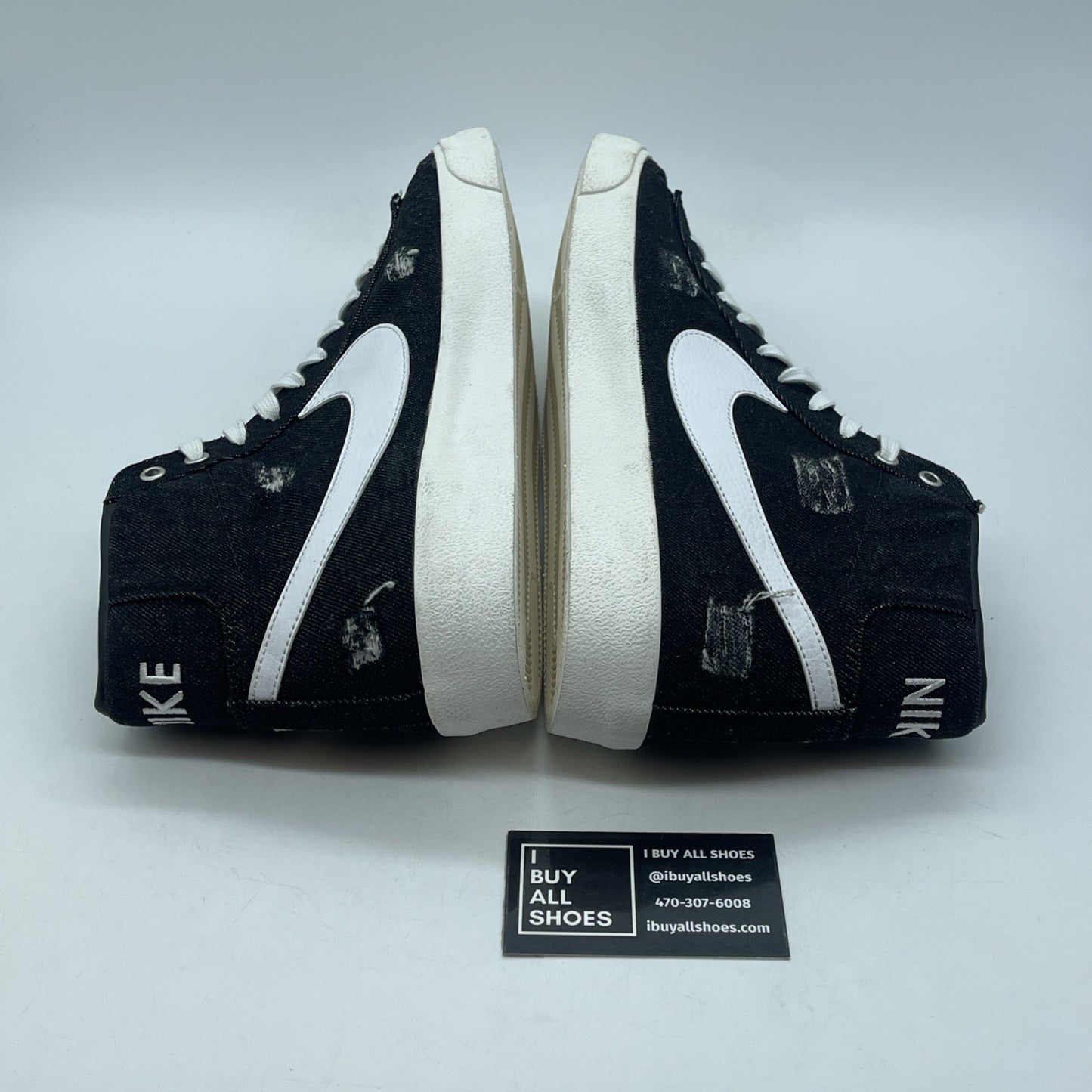 Size 9 - Nike Blazer '77 Mid Cleveland Rocks Black White Suede (DQ7635-001)