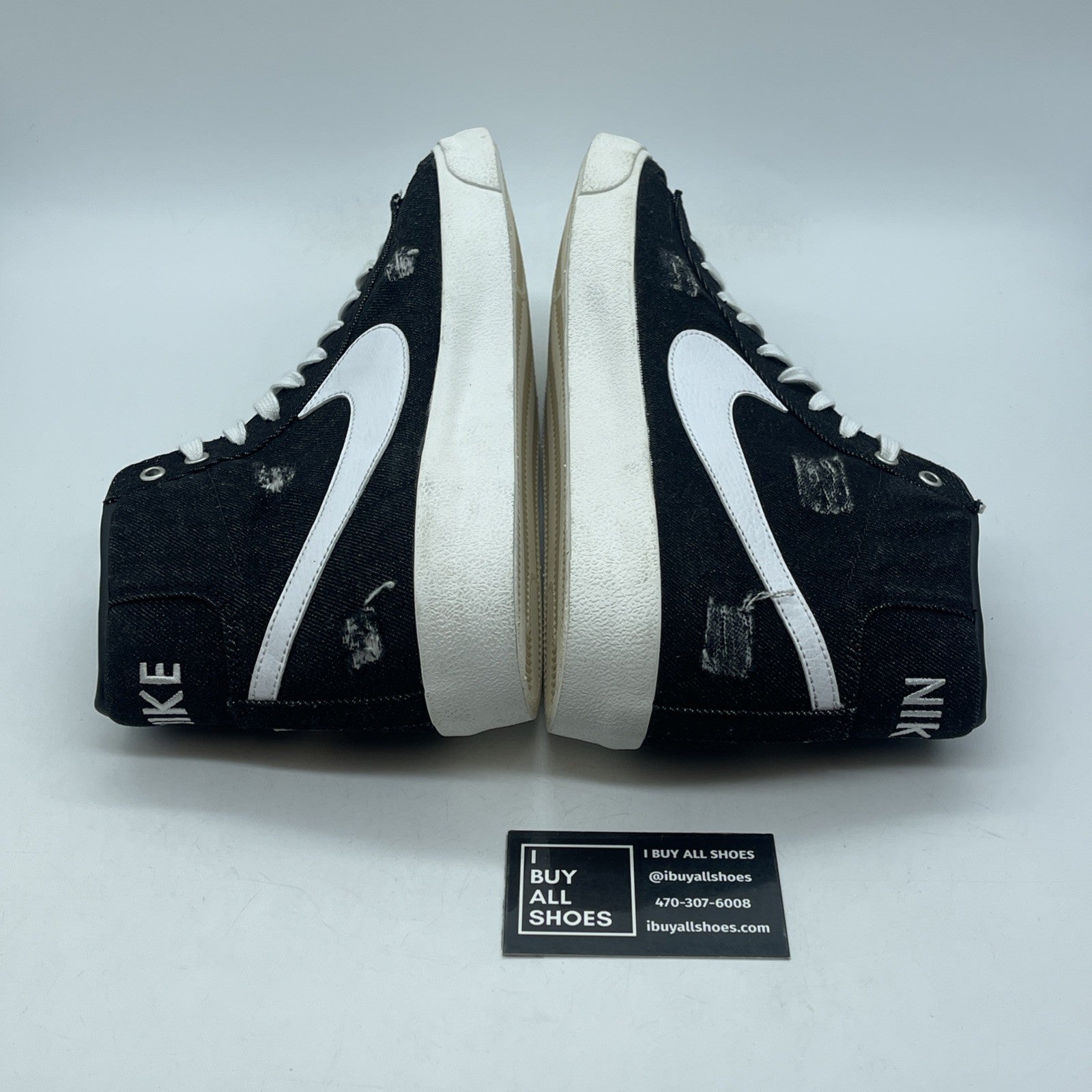 Size 9 - Nike Blazer '77 Mid Cleveland Rocks Black White Suede (DQ7635-001)