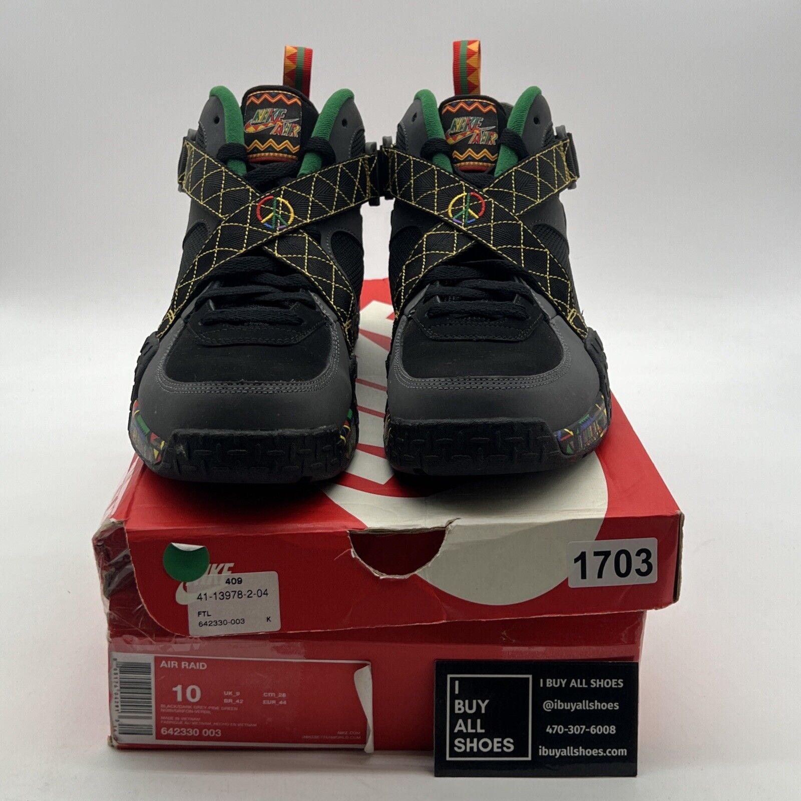 Size 10 - Nike Air Raid Peace - (642330-003)