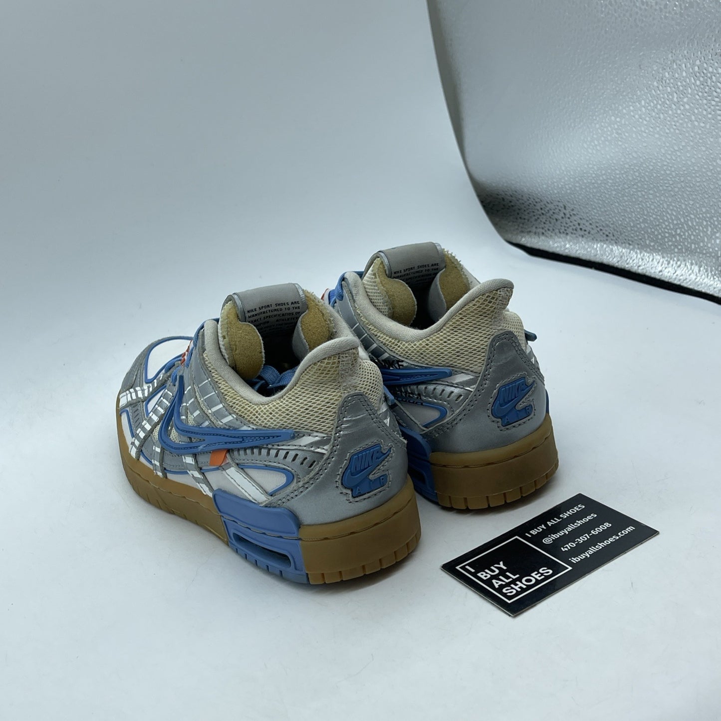 Size 4.5 - Nike Off-White x Air Rubber Dunk University Blue (CU6015-100)