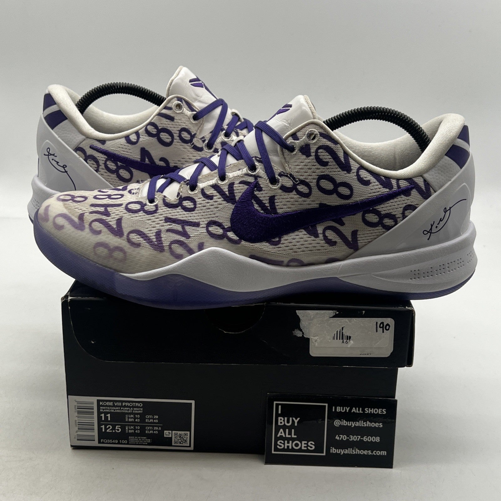 Size 11 - Nike Kobe 8 Protro Court Purple (FQ3549-100)