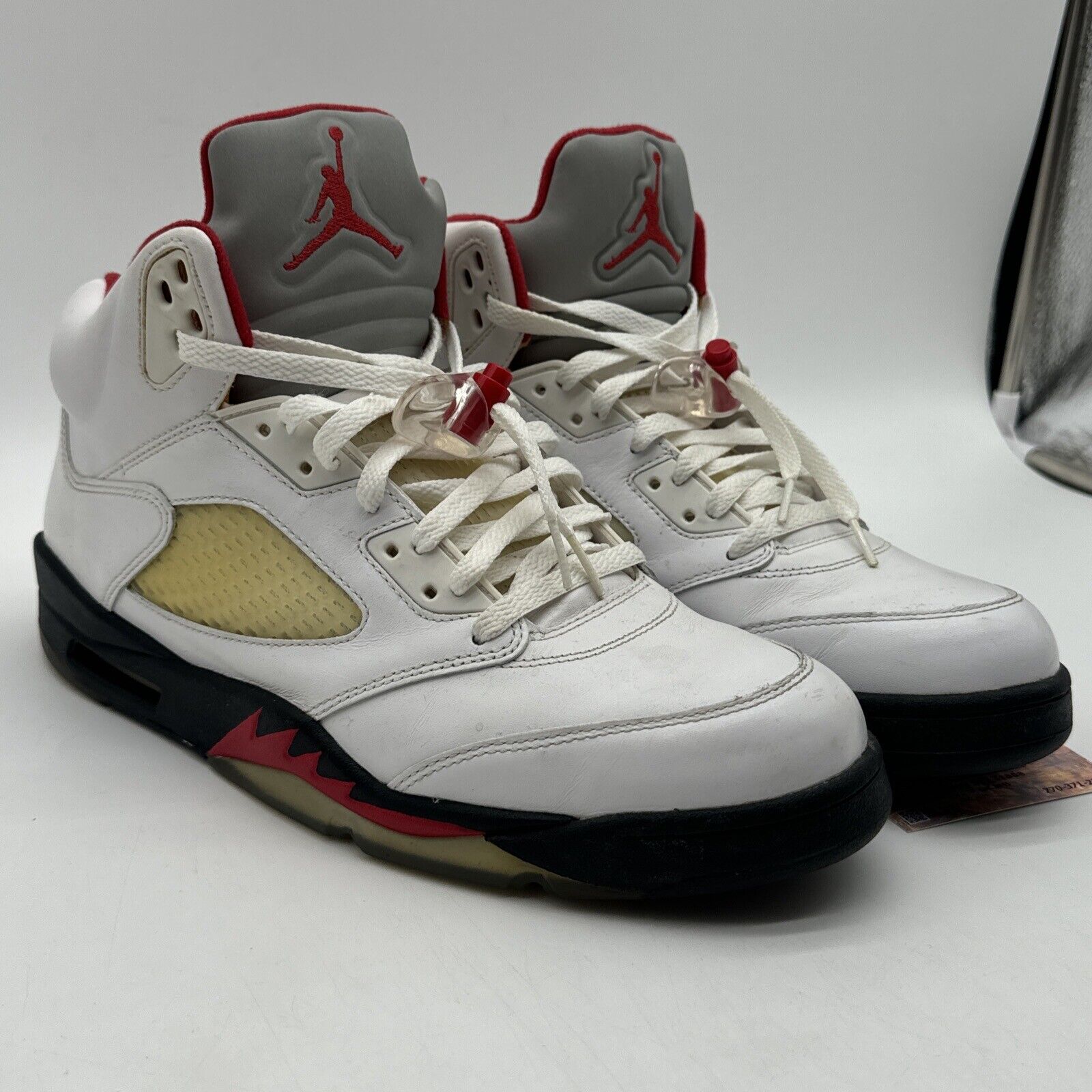 Size 11 - Jordan 5 Retro Fire Red 2013 Silver Black Icy Sole Aged Like Wine Fire