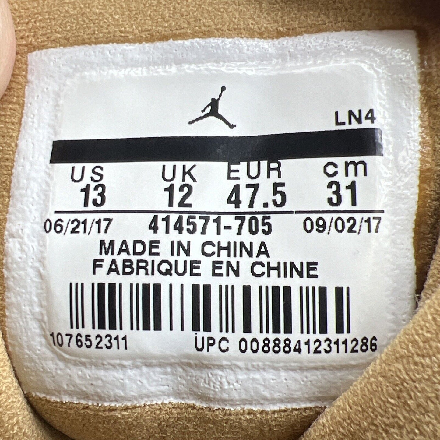 Size 13 - Air Jordan 13 Retro Wheat Suede (414571-705)