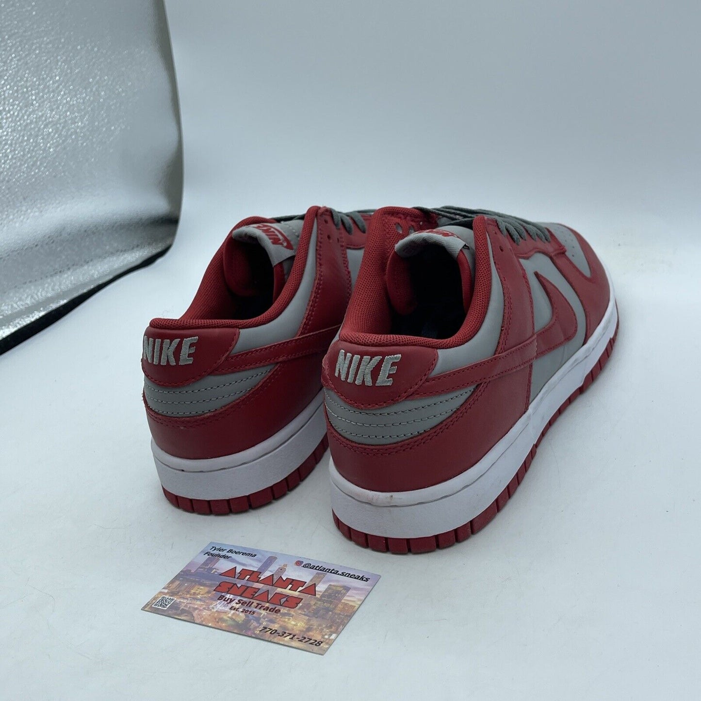 Size 11 - Nike Dunk Low SP UNLV 2021 Red Grey White Leather (DD1391-002)