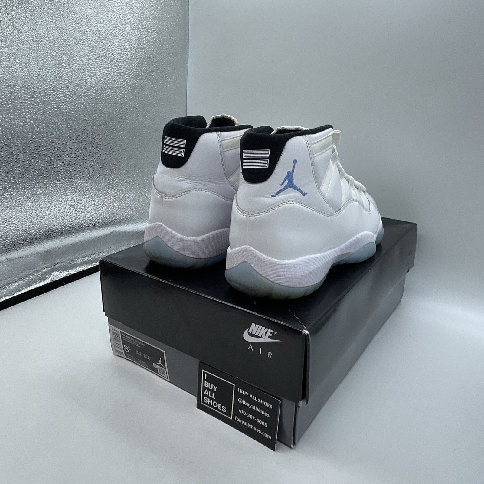 Size 8.5 - Air Jordan 11 Retro 2024 Legend Blue White Black Leather (CT8012-104)