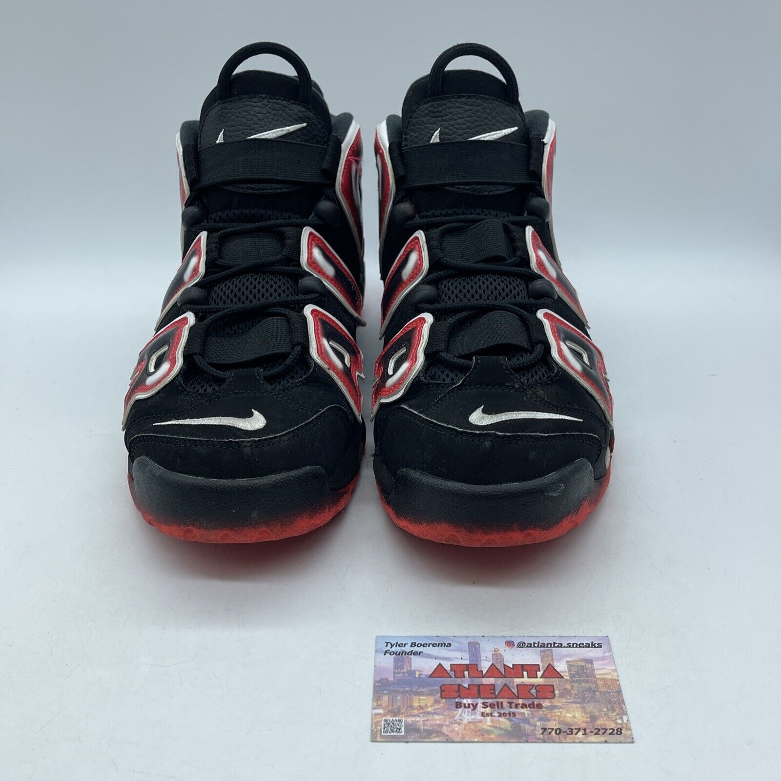 Size 10.5 - Nike Air More Uptempo 96 Laser Crimson Black Red Suede (CJ6129-001)