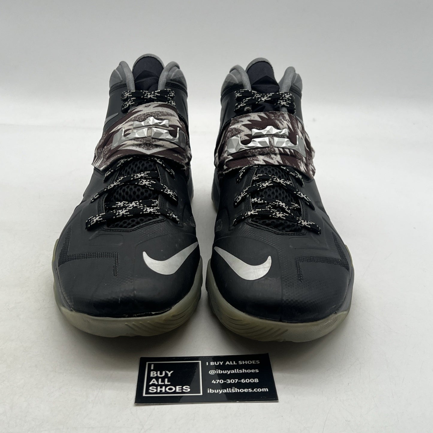Size 14 - Nike LeBron Zoom Soldier 7 Black (609679-001)