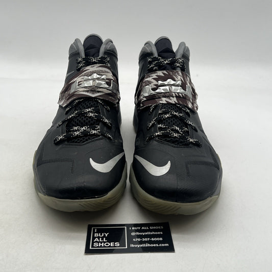 Size 14 - Nike LeBron Zoom Soldier 7 Black (609679-001)