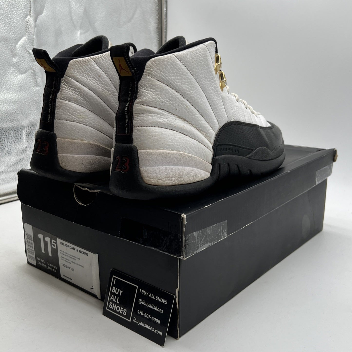 Size 11.5 - Air Jordan 12 Retro taxi release 2013 (130690-125)