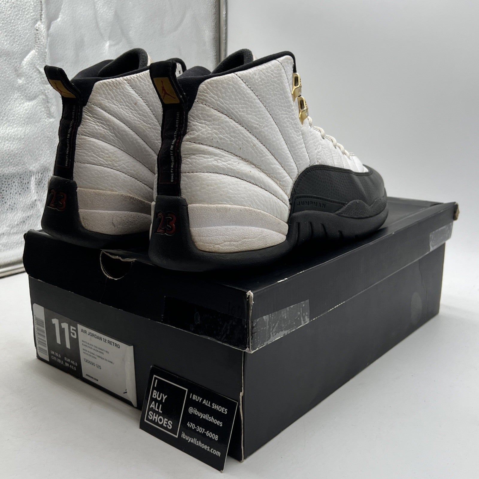 Size 11.5 - Air Jordan 12 Retro taxi release 2013 (130690-125)
