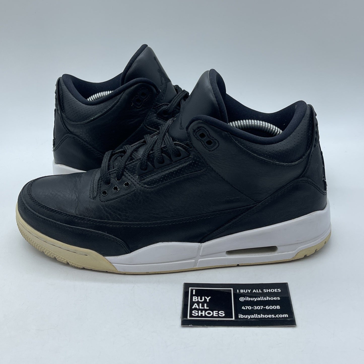 Size 10.5 - Air Jordan 3 Retro Cyber Monday Black Leather (136064-020)