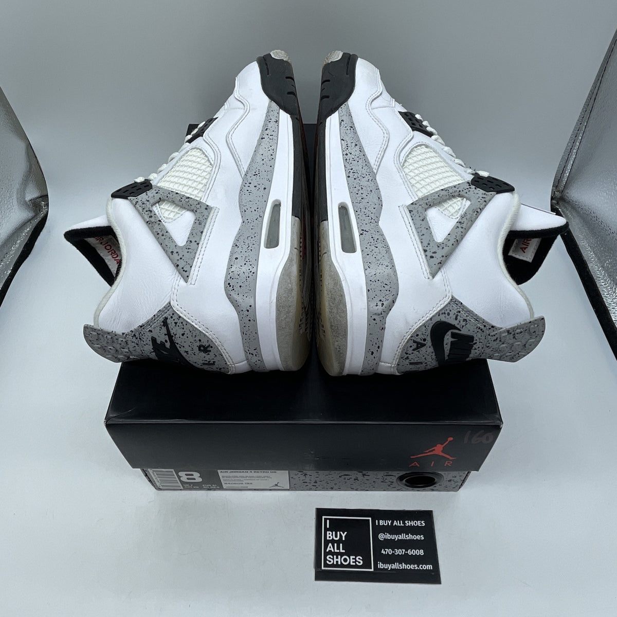 Size 8 - Air Jordan 4 Retro OG Mid White Cement (840606-192)