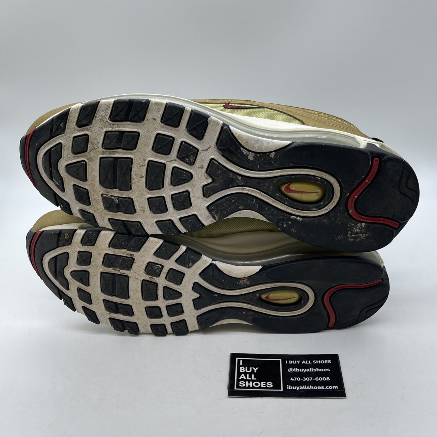 Size 10.5 - Nike Air Max 97 OG QS Metallic Gold Suede Leather (884421-700)