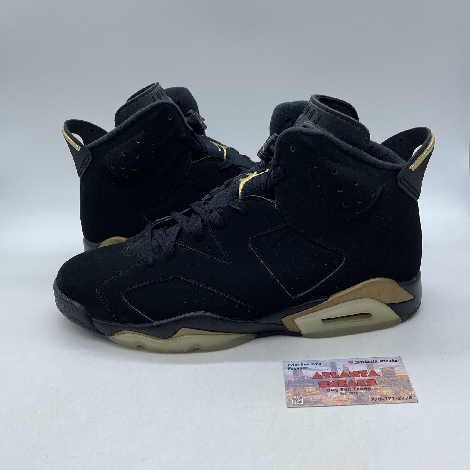 Size 13 - Jordan 6 Retro Defining Moments 2020 Gold Black Suede (CT4954-007)