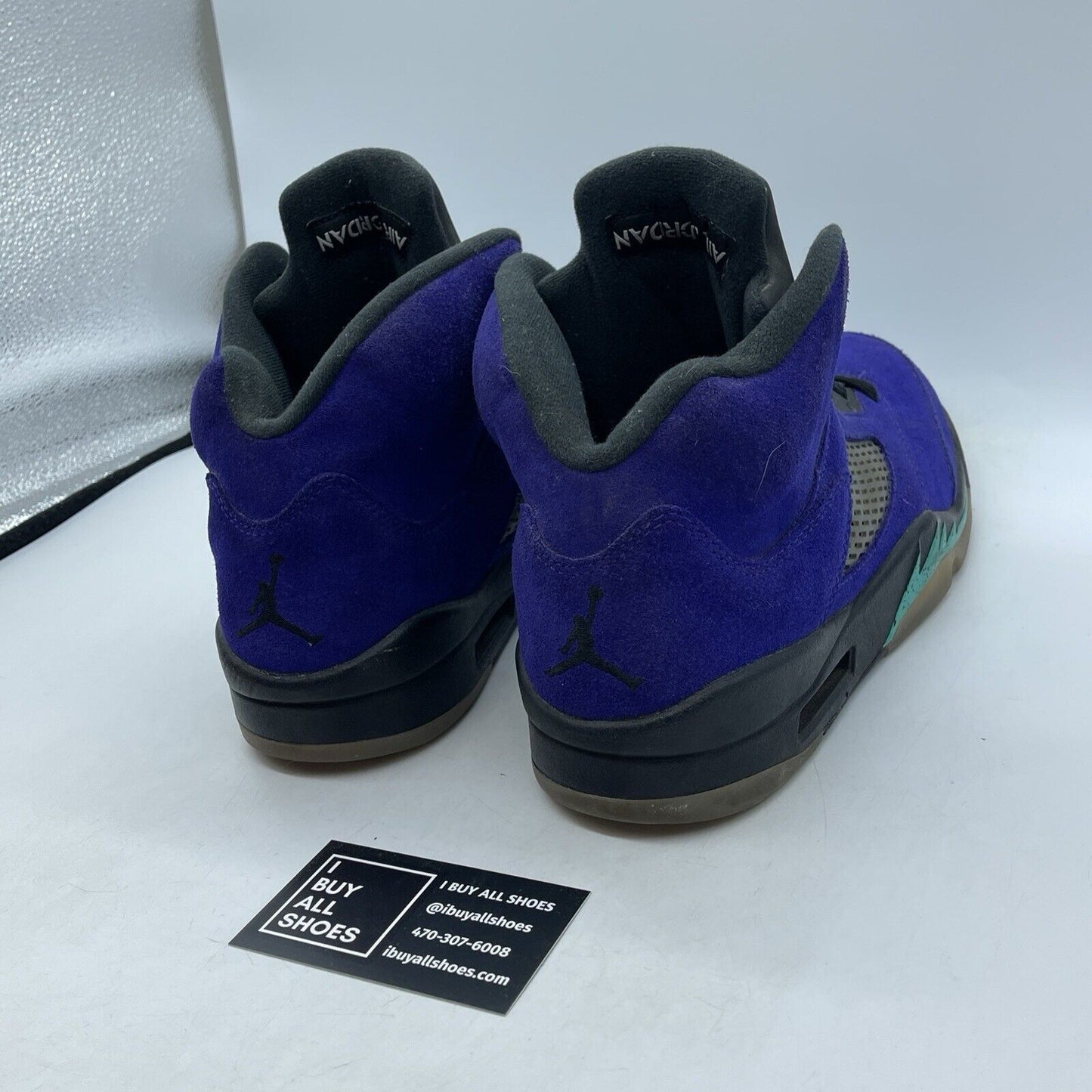 Size 9.5 - Jordan 5 Retro Alternate Grape Purple Suede Black (136027-500)