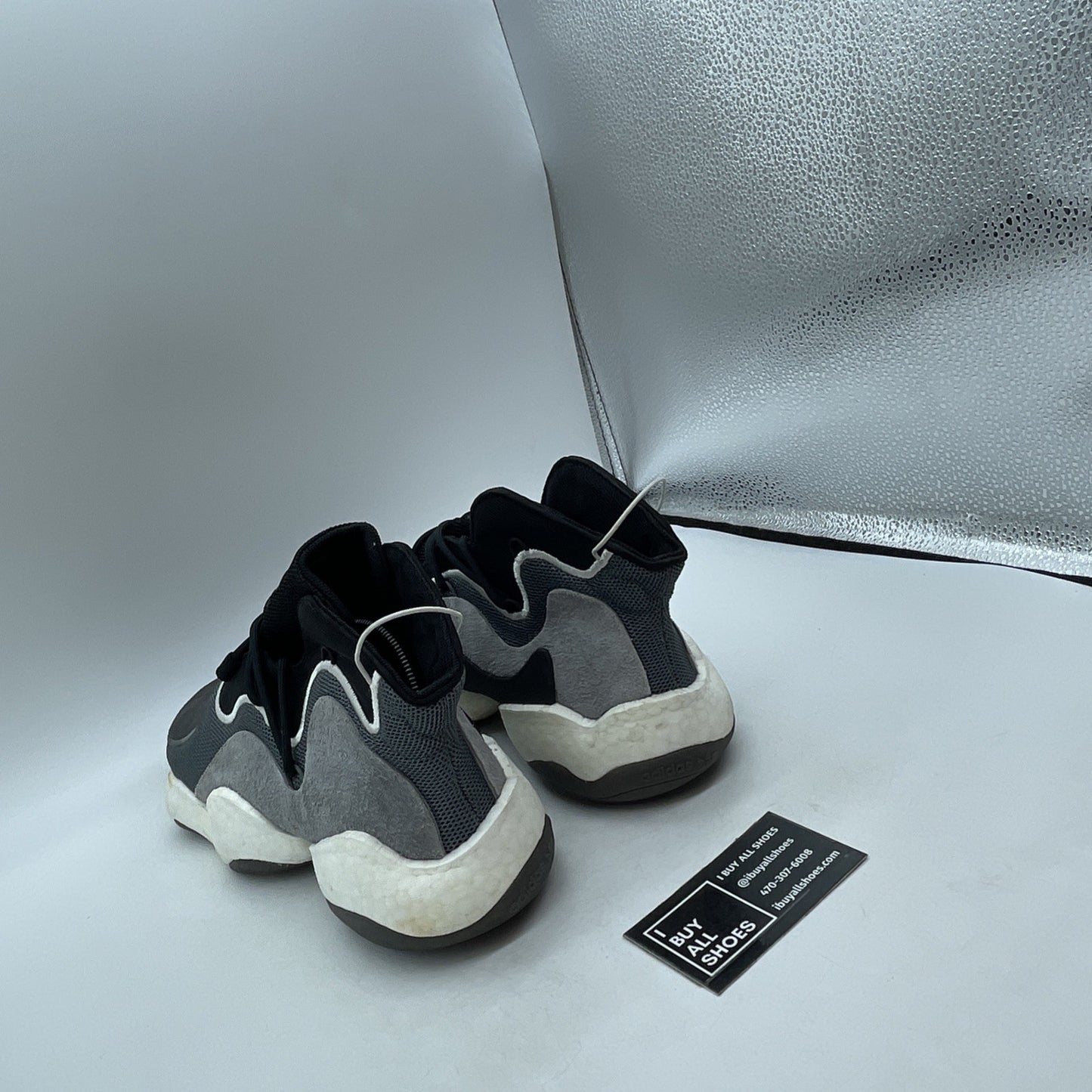 Size 11.5 - Adidas Crazy BYW Black Grey (BD8013)